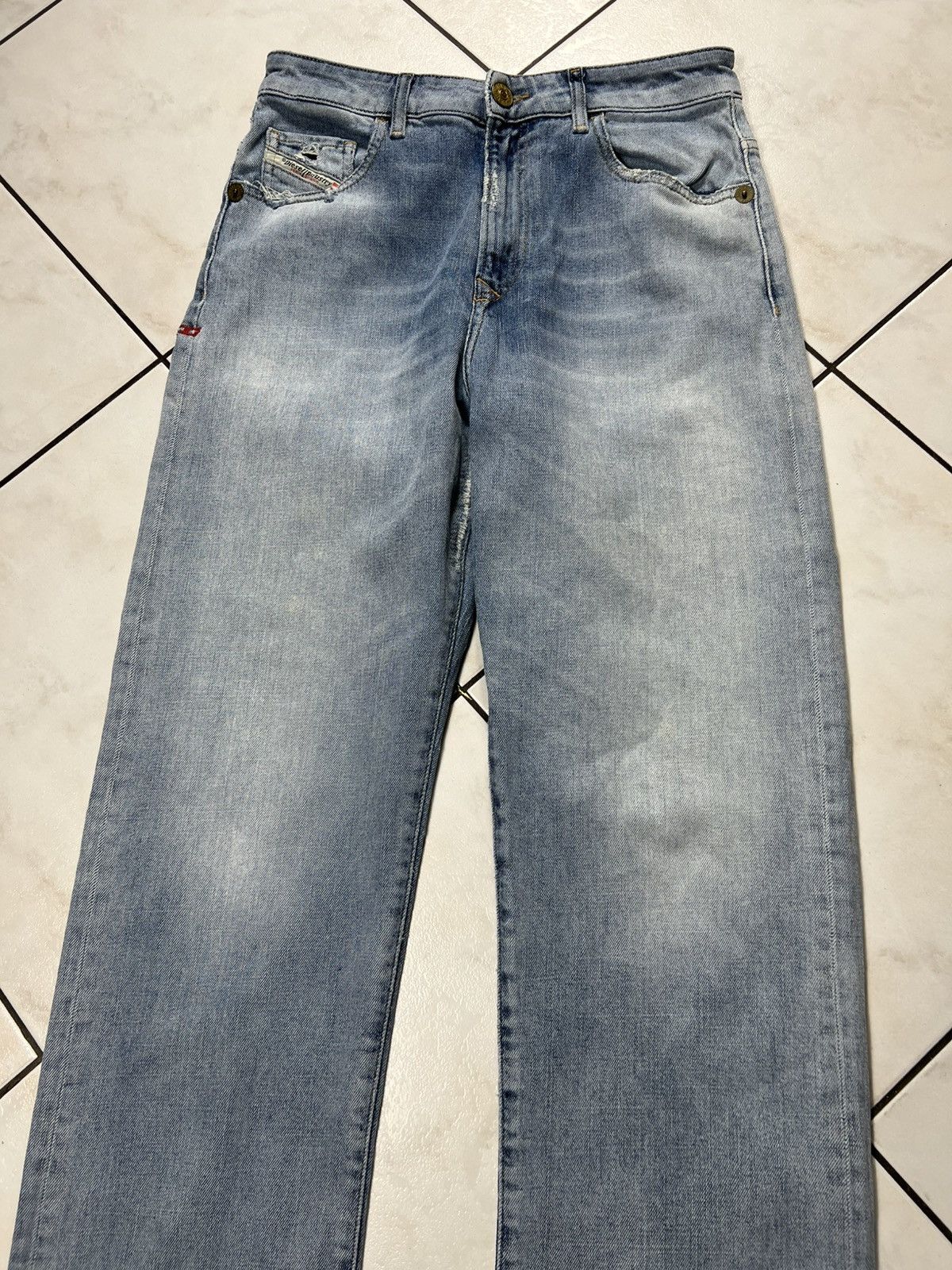Diesel Vintage Diesel D-reggy y2k washed distressed denim jeans Size 27" / US 4 / IT 40 - 4 Thumbnail