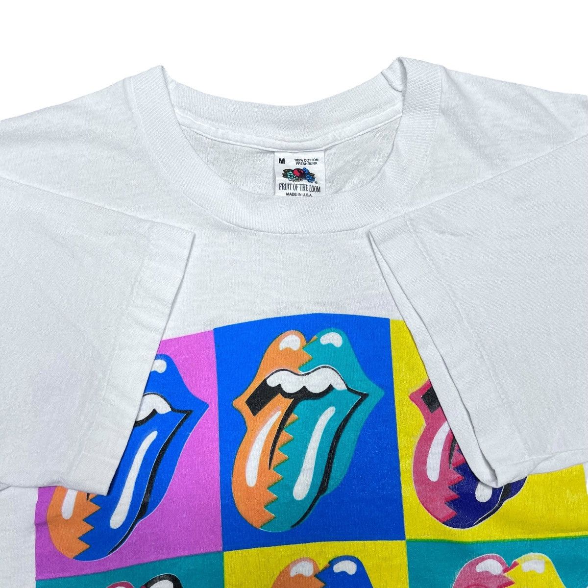 Band Tees Vintage 1989 The Rolling Stones Steel Wheels Tour Band Tee Size US M / EU 48-50 / 2 - 3 Thumbnail