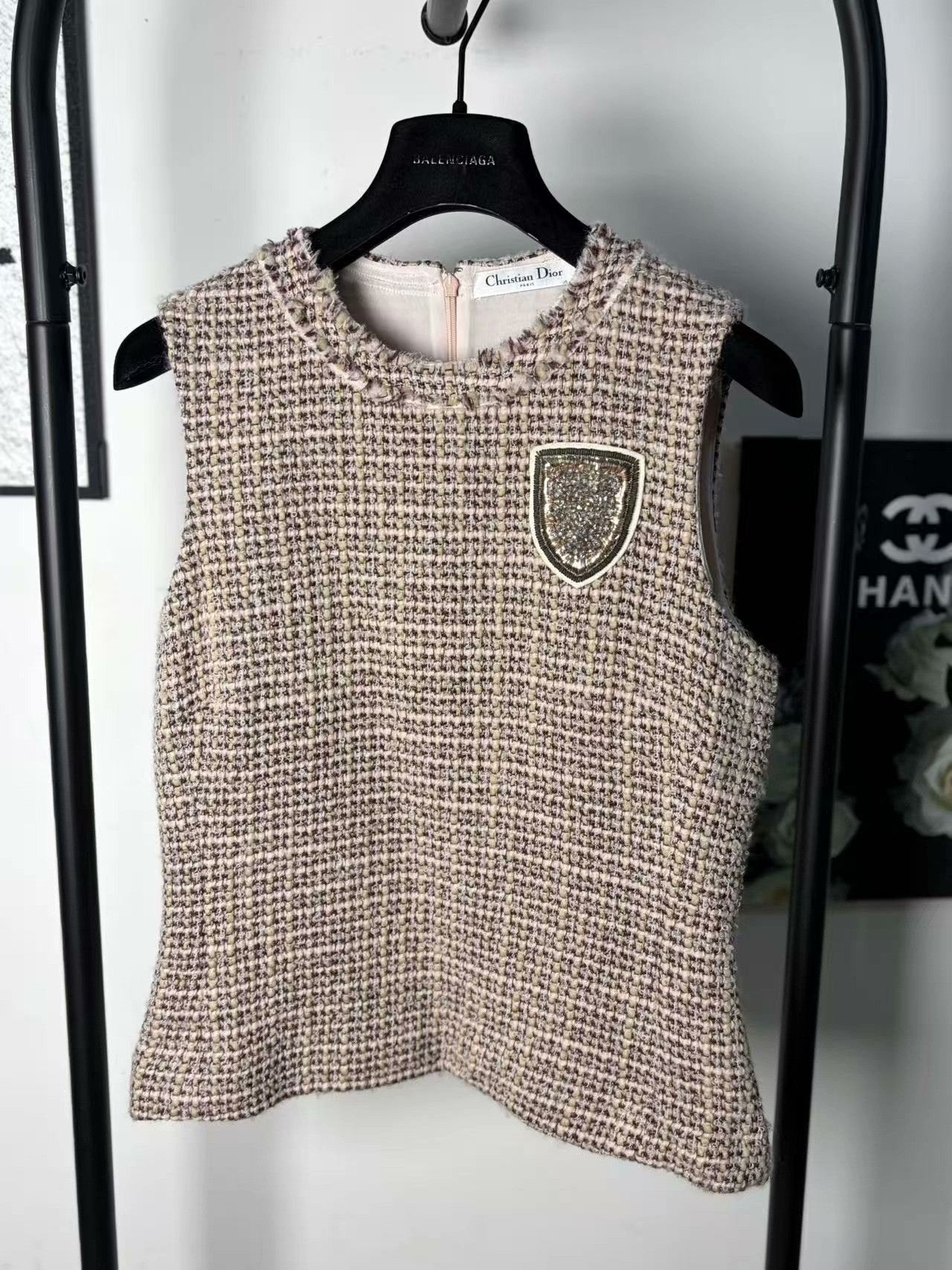 Dior Dior Wool White Tank Top M Women Size M / US 6-8 / IT 42-44 - 1 Thumbnail