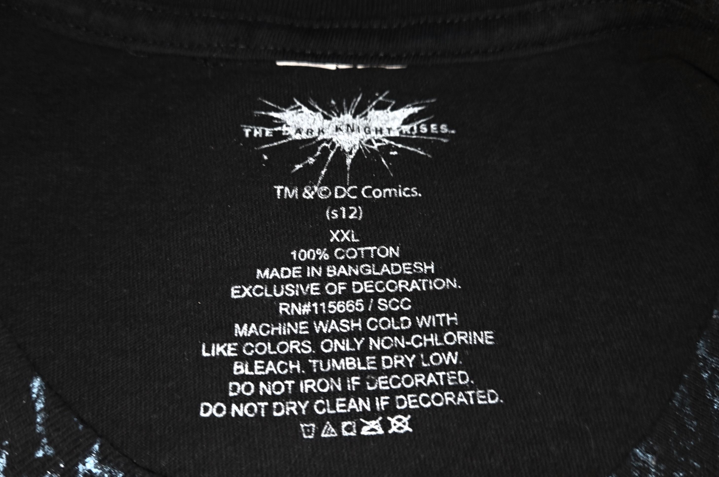 DC Comics Vintage Dark Knight Rises Batman Fear Why You Fail T Shirt Size US XXL / EU 58 / 5 - 4 Thumbnail