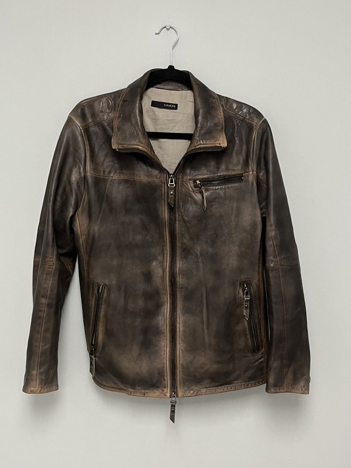 Gimo's Leather jacket. Medium Size US M / EU 48-50 / 2 - 8 Thumbnail
