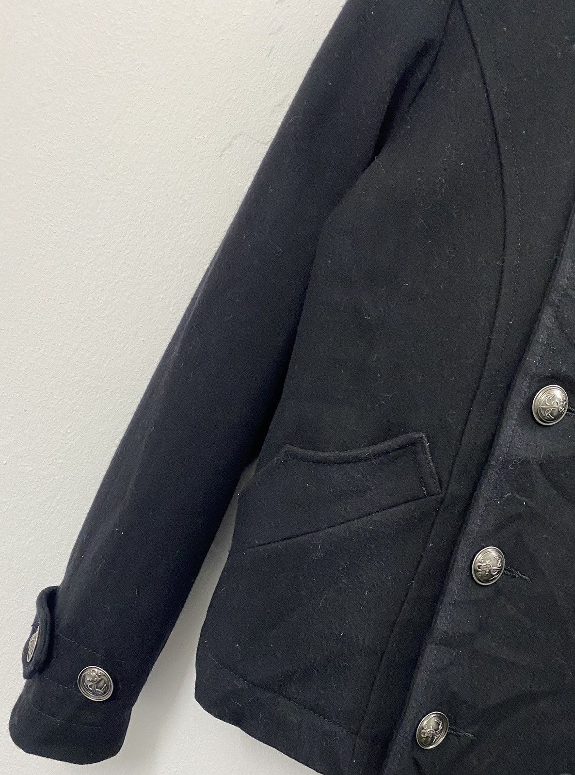 PPFM Vintage PPFM Double Breasted Punk Gotic Wool Jacket Size US S / EU 44-46 / 1 - 5 Thumbnail