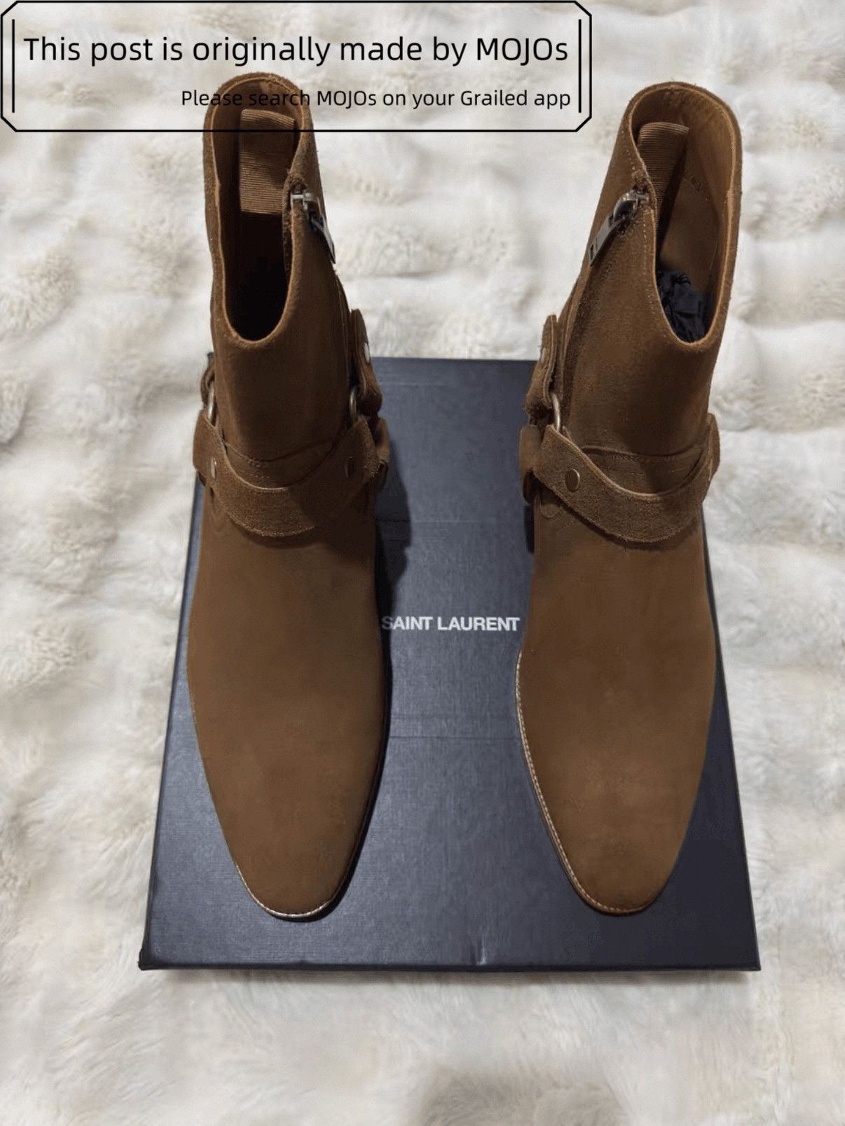 Saint Laurent Paris Sz 43.5 Saint Laurent Paris Wyatt 40 Harness Boots mojos1236 Size US 10.5 / EU 43-44 - 3 Thumbnail