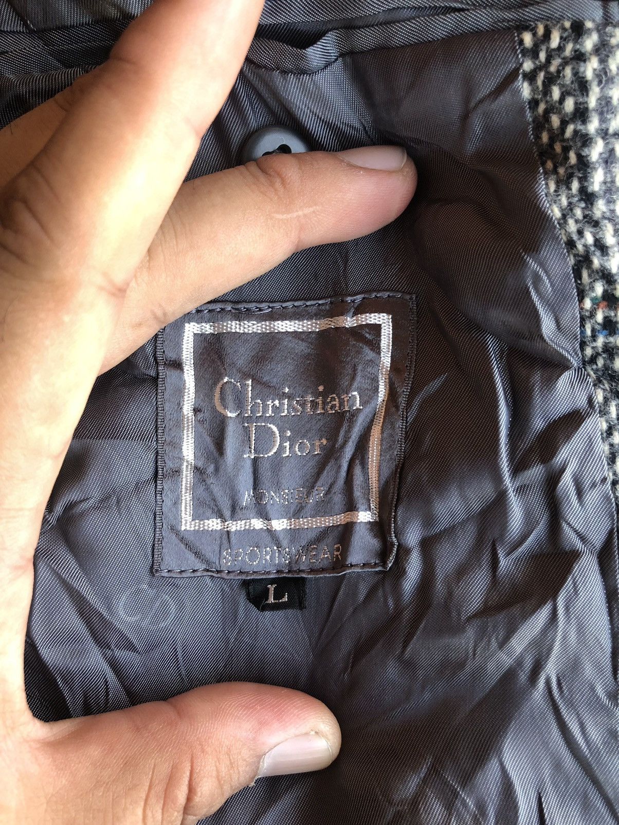 Christian Dior Monsieur Vintage Christian Dior Wool Coat Jacket Size US L / EU 52-54 / 3 - 11 Thumbnail