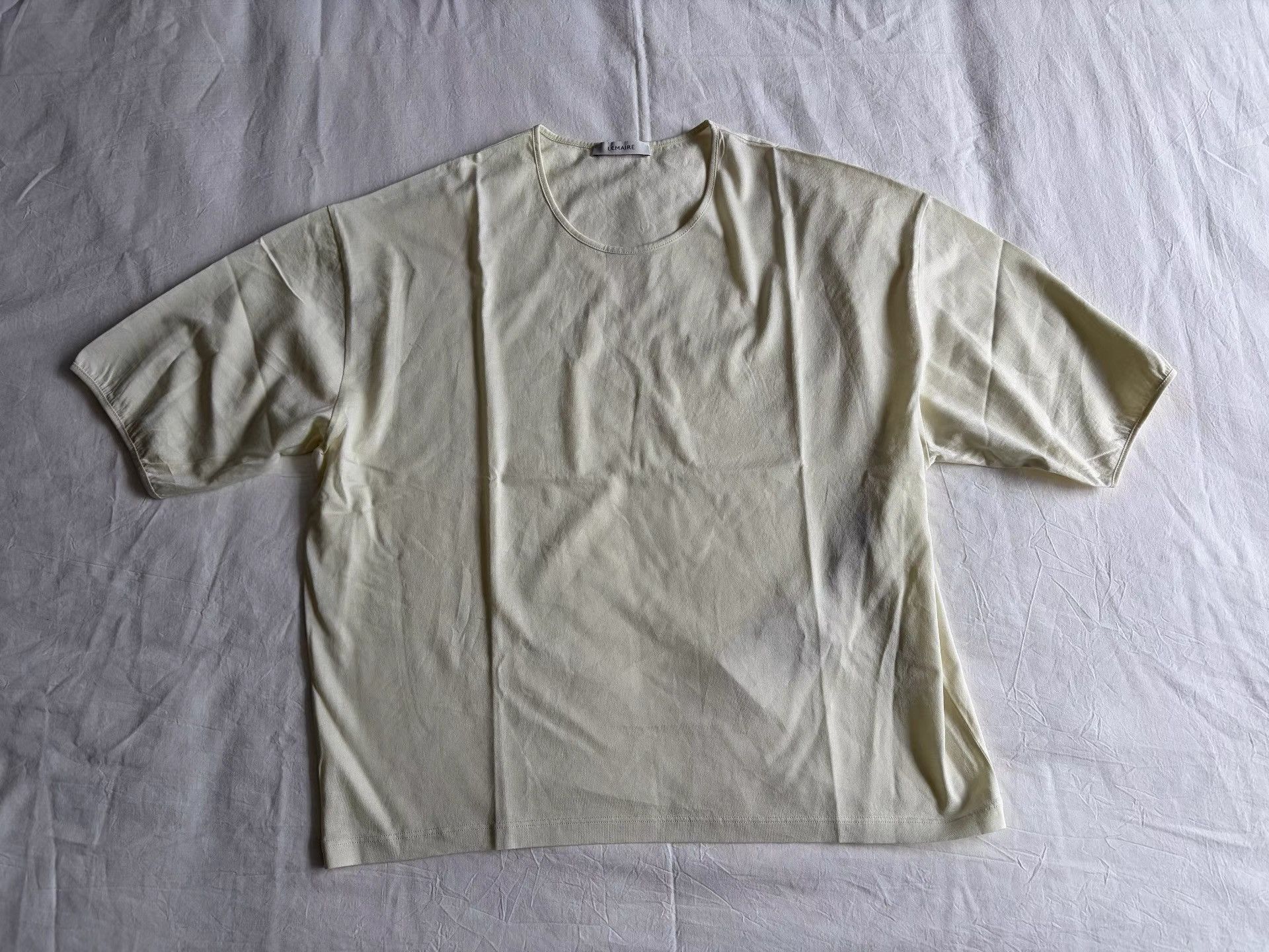 Lemaire Beige Short-Sleeve Loose Fit Shirt Size US L / EU 52-54 / 3 - 1 Thumbnail