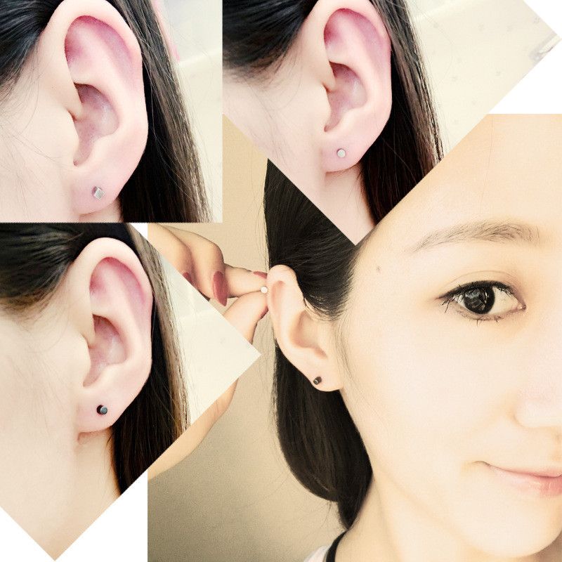 Jewelry Dark Earrings One Pairs Chrome Jewelry Size ONE SIZE - 4 Thumbnail