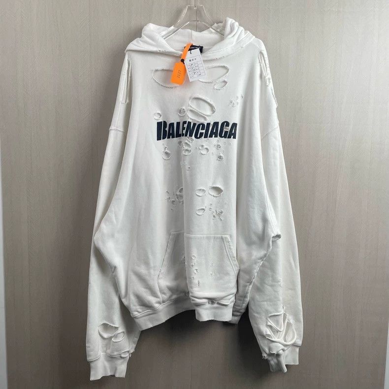 Balenciaga Balenciaga Big Ripped Letter Sweatshirt Size US M / EU 48-50 / 2 - 1 Thumbnail