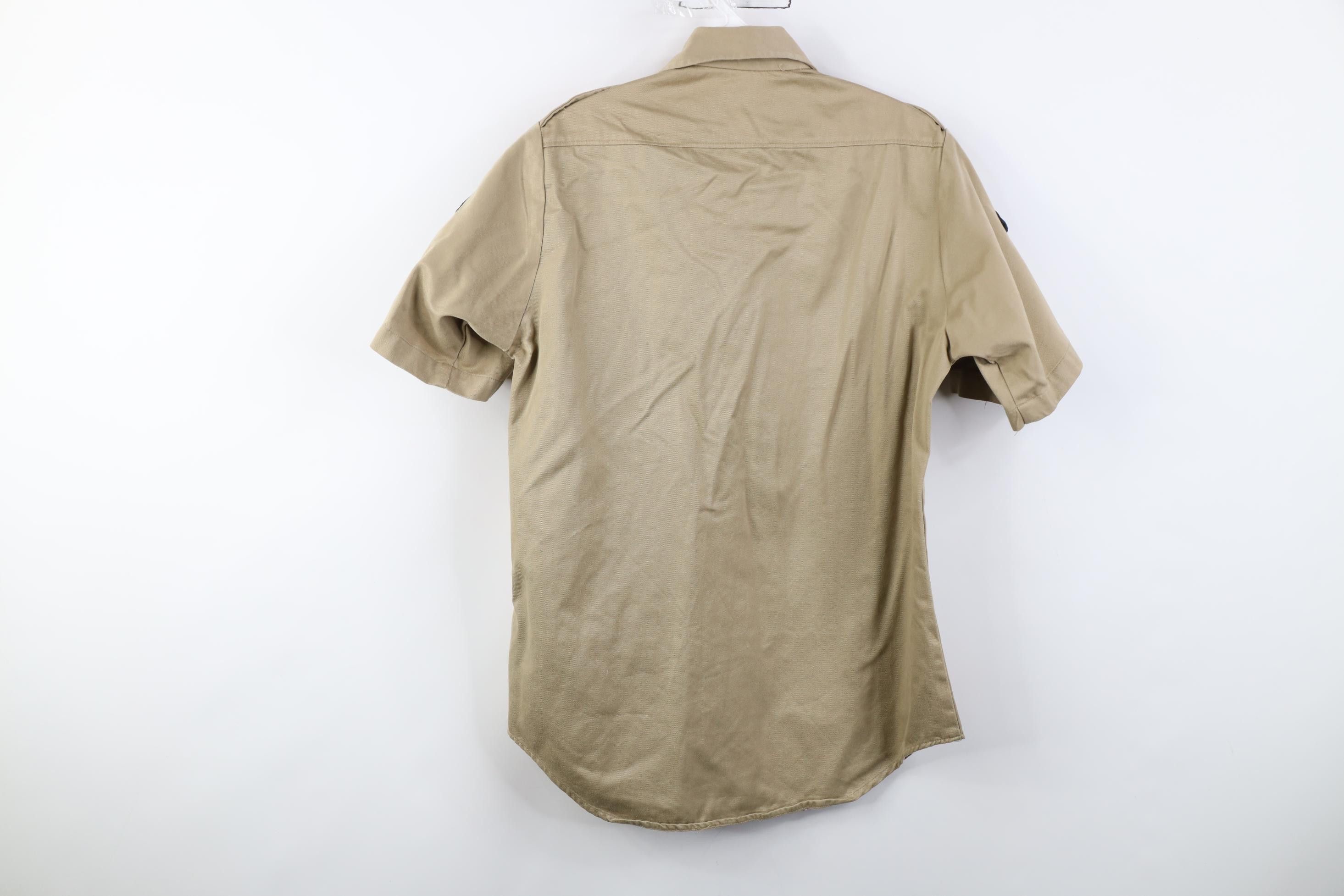 Vintage Vintage 70s Vietnam War Short Sleeve Button Shirt Khaki USA Size US S / EU 44-46 / 1 - 13 Thumbnail