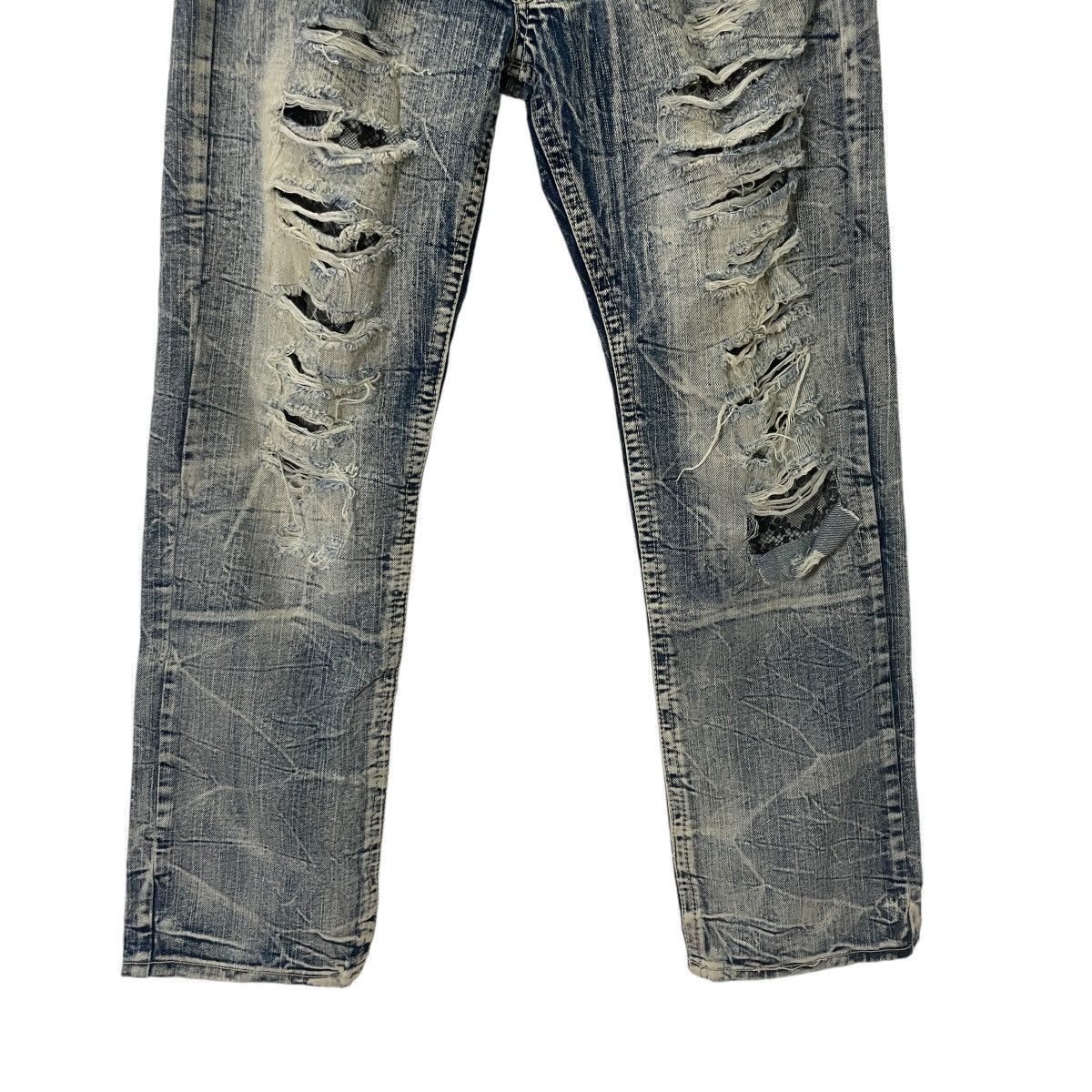 Japanese Brand Vintage Speed Flash Distressed Denim Jeans Size US 31 - 2 Thumbnail