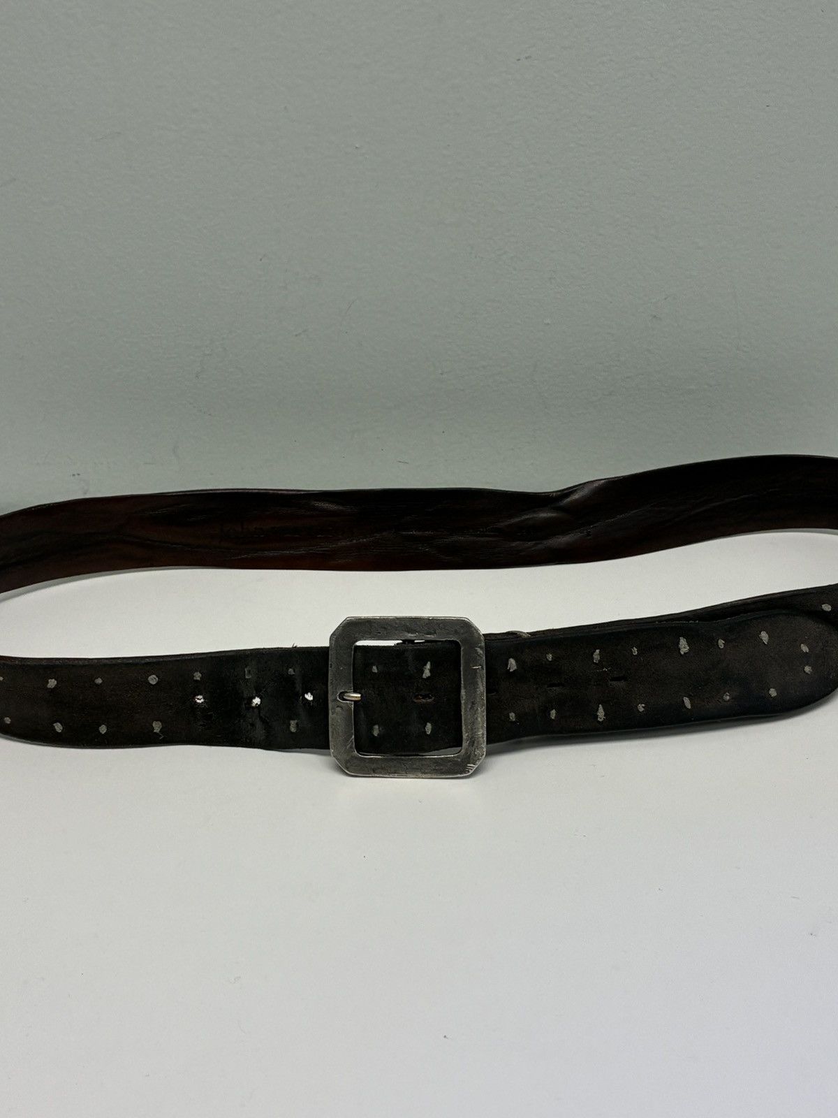 John Varvatos Suede Knot Belt Size: 36 Size 36 - 9 Thumbnail
