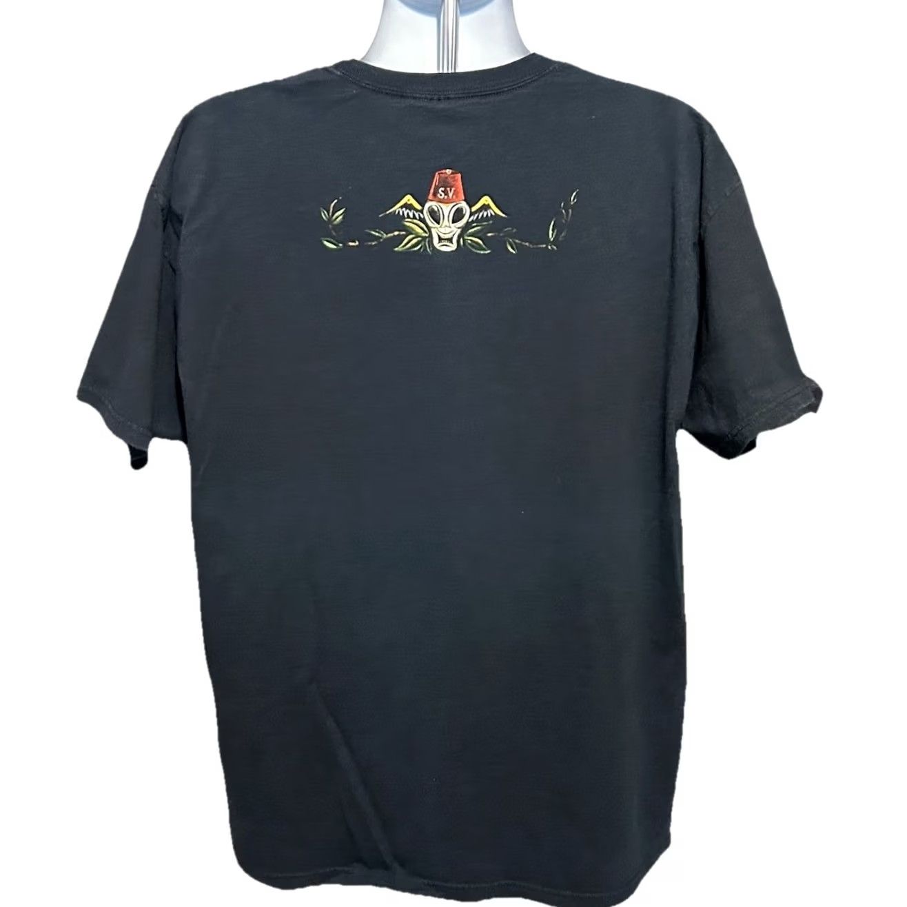 Vintage VINTAGE Steve Vai Fire Garden Cover Shirt Men XL Black Short Sleeve Double Sided Size US XL / EU 56 / 4 - 5 Thumbnail