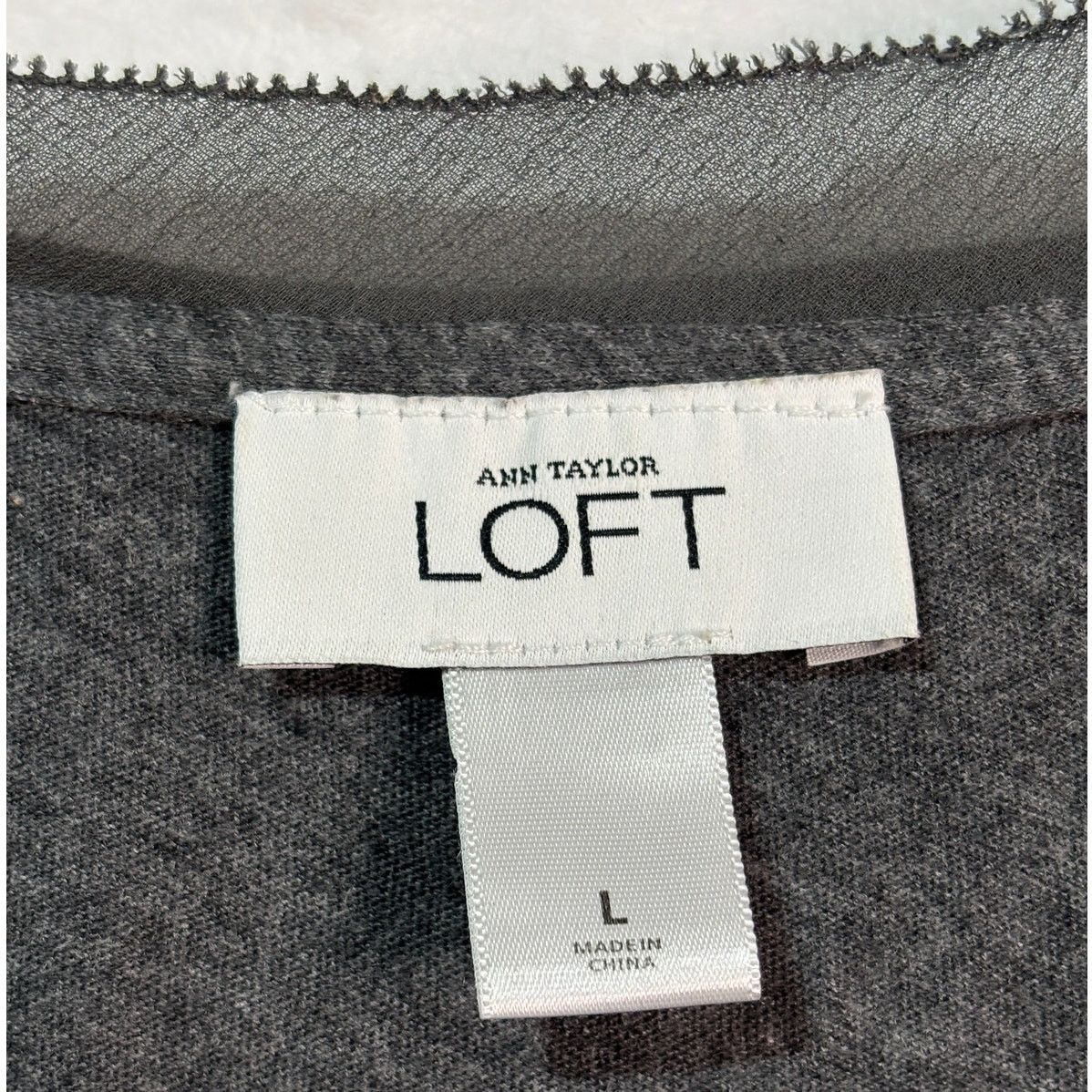 Ann Taylor Size L | ANN TAYLOR Loft Matte Gray Sequin Tank Top Size L / US 10 / IT 46 - 7 Thumbnail