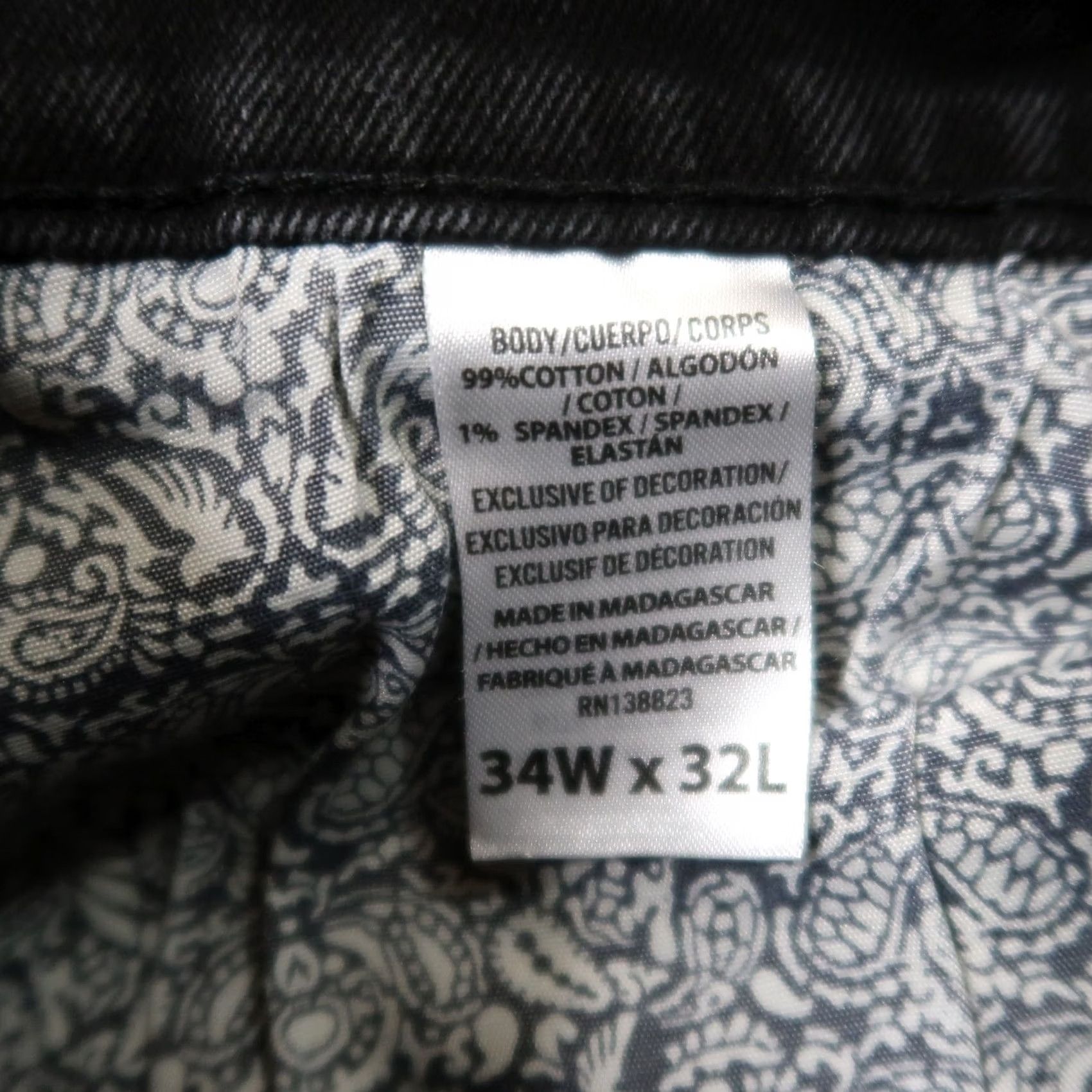 Cody James Cody James Jeans Men's 34x32 Black Denim Straight Leg 5-Pocket Cowboy Logo Zip Vintage: No Womens Men? Size US 34 / EU 50 - 5 Thumbnail