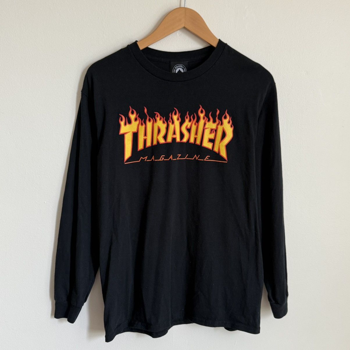 Thrasher Thrasher Men Black Flame Logo Long Sleeve Shirt Skate Tee Size US M / EU 48-50 / 2 - 2 Thumbnail