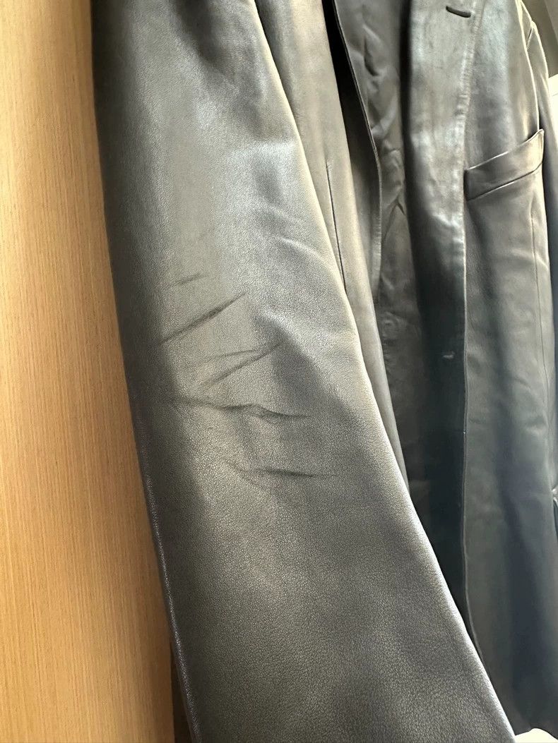Balenciaga Balenciaga Sleeve Patch Logo Lambskin Suit Jacket Coat Size US S / EU 44-46 / 1 - 4 Thumbnail