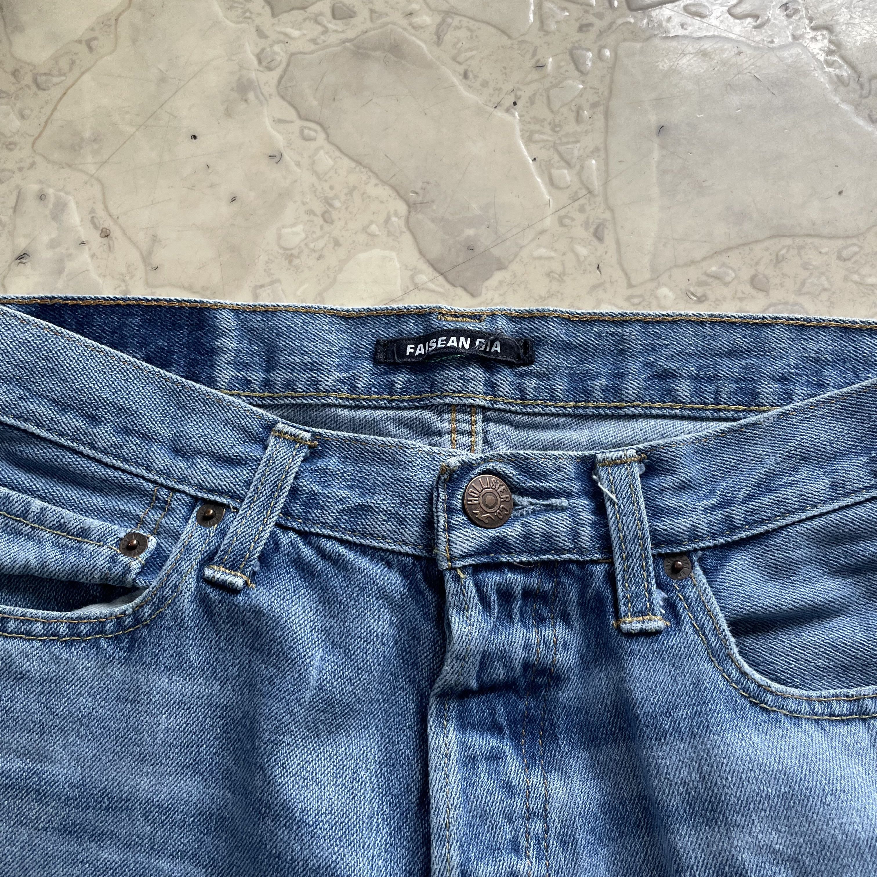 Japanese Brand Faisean Dia CUSTOM PATCHWORK JEANS Size 30" / US 8 / IT 44 - 3 Thumbnail
