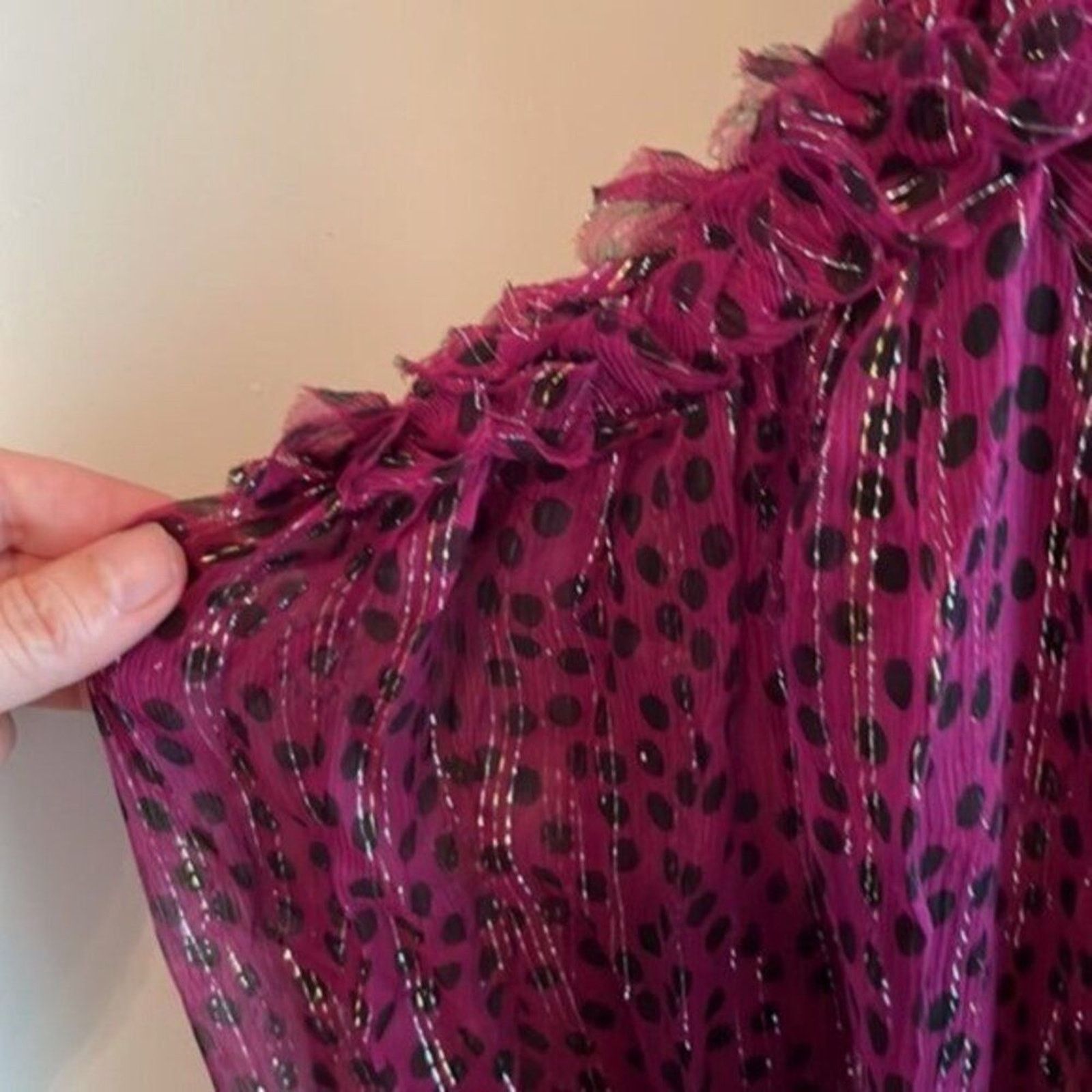 Stella McCartney Stella McCartney Women Polka Dot Blouse raspberry colored Size S / US 4 / IT 40 - 10 Thumbnail