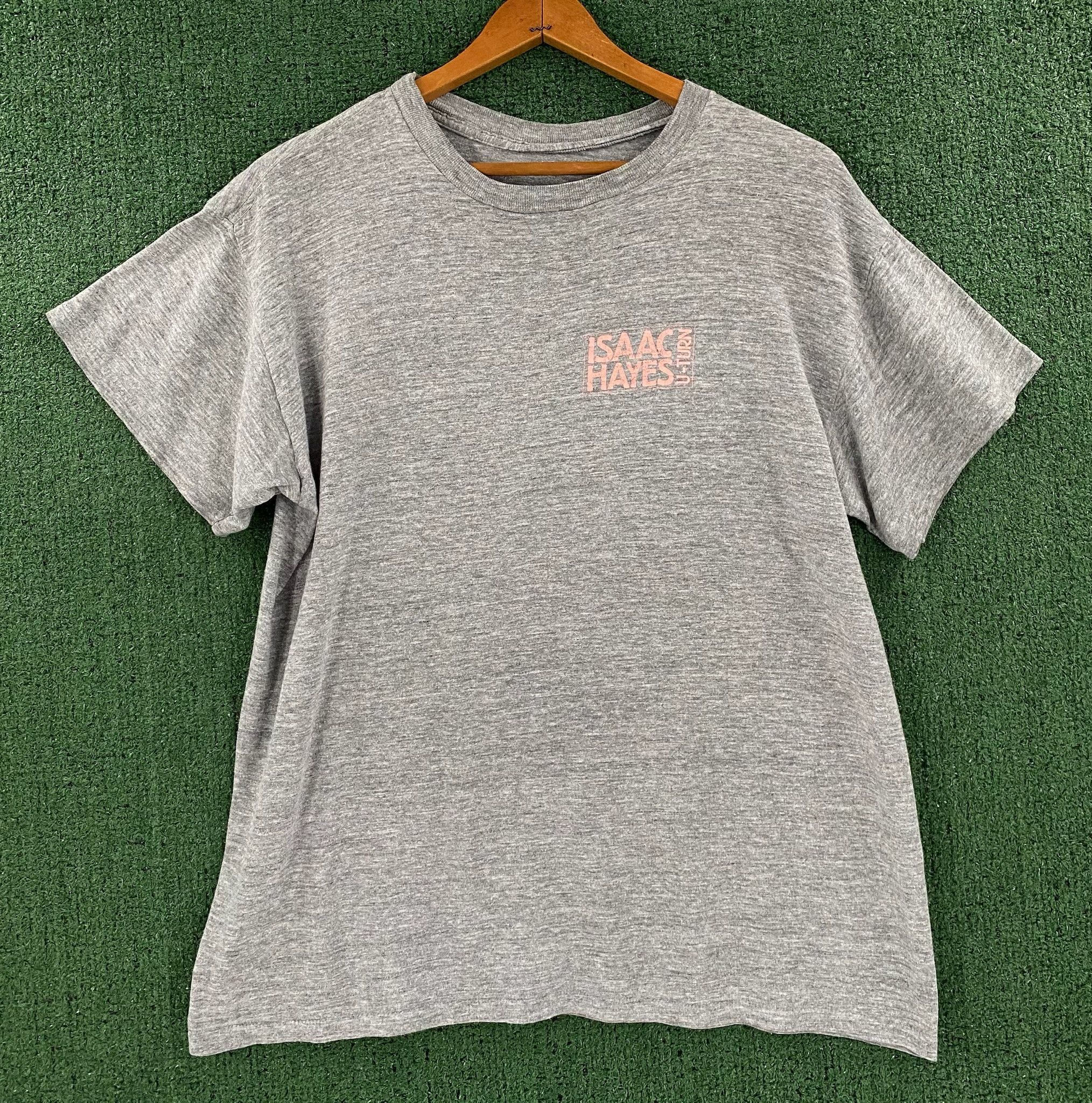 Vintage 1986 Isaac Hayes U Turn Album Single Stitch T-Shirt Medium Size M / US 6-8 / IT 42-44 - 1 Thumbnail