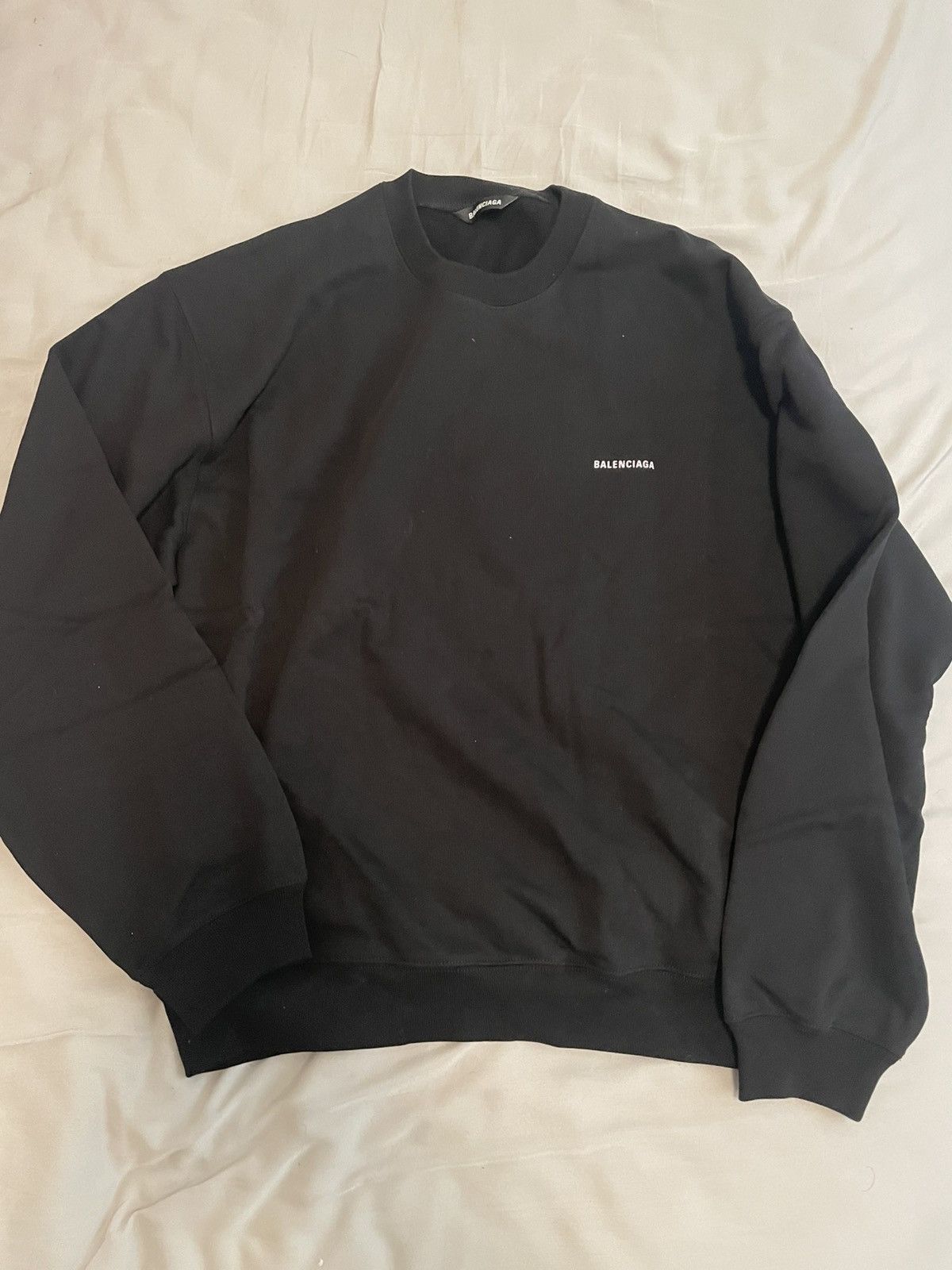 Balenciaga Balenciaga Balck Crewneck XL Size US XL / EU 56 / 4 - 1 Thumbnail