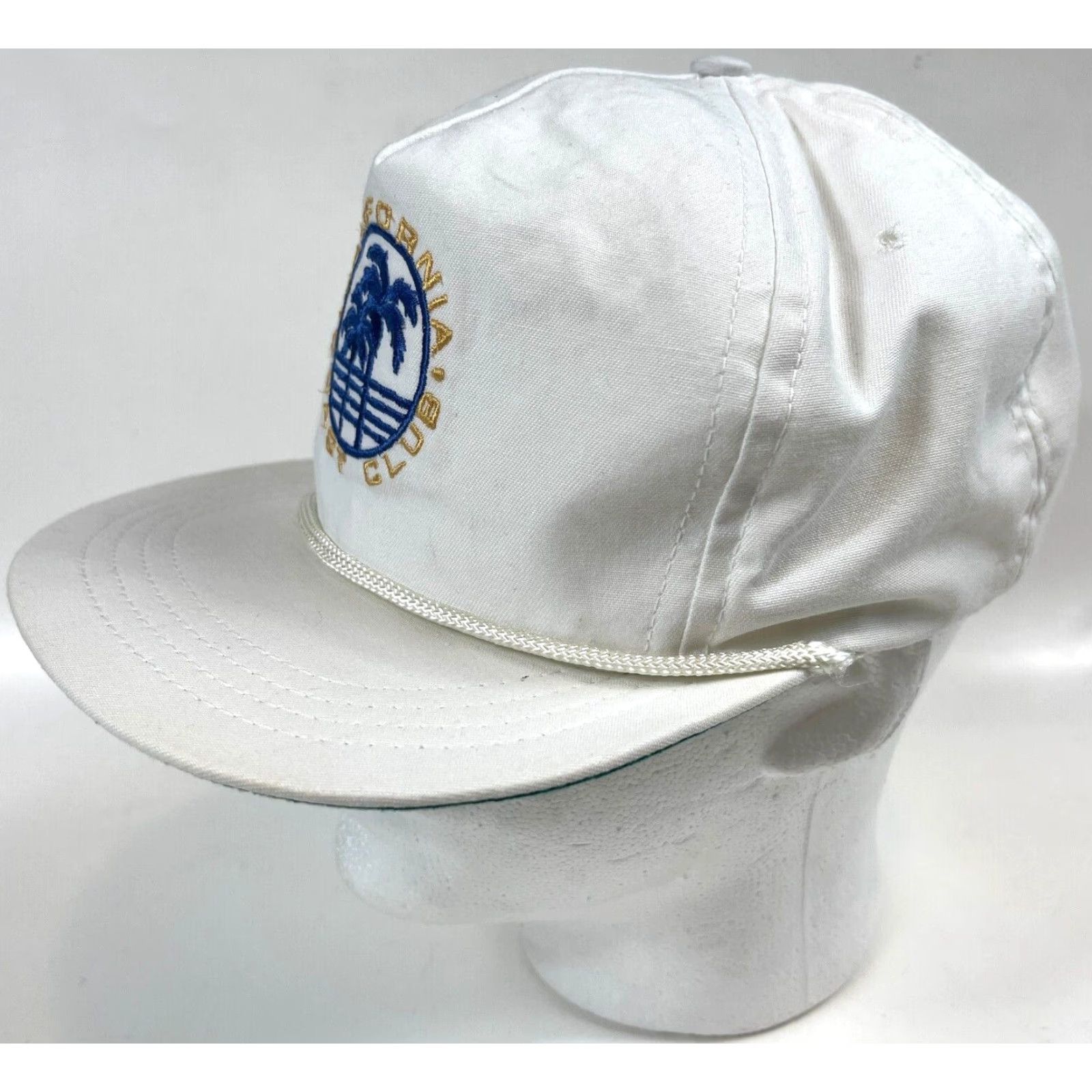 Vintage VINTAGE Cali-Fame California Coast Club Snapback Hat Cap Men One Size White 90s Beach Made in USA Size ONE SIZE - 3 Thumbnail