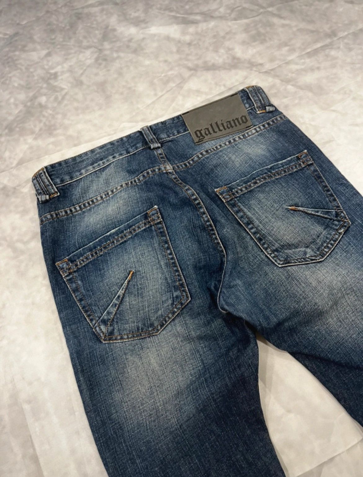 John Galliano Galliano Gazette Printed Graphic Vintage Jeans Size US 32 / EU 48 - 8 Thumbnail