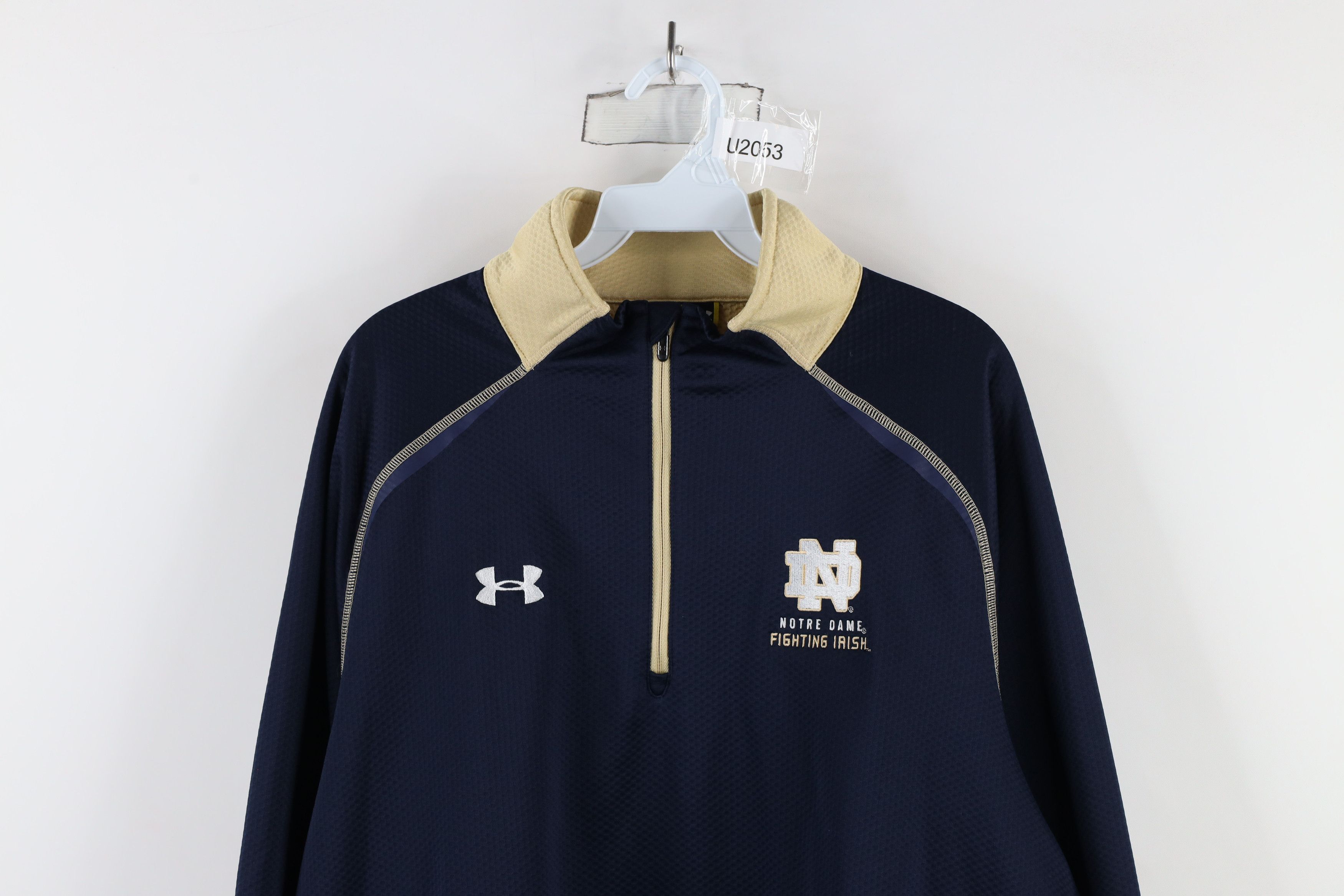 Under Armour × Vintage Under Armour Dame University Half Zip Pullover Top Jacket Size US XXL / EU 58 / 5 - 2 Thumbnail