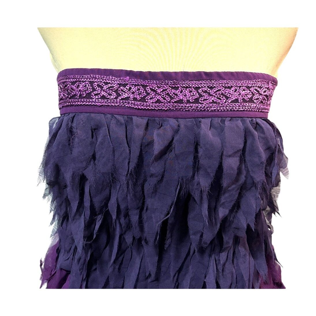 Other MINUET Purple Ombre Strapless Tie-back Mini Dress | NWT Size L / US 10 / IT 46 - 9 Thumbnail