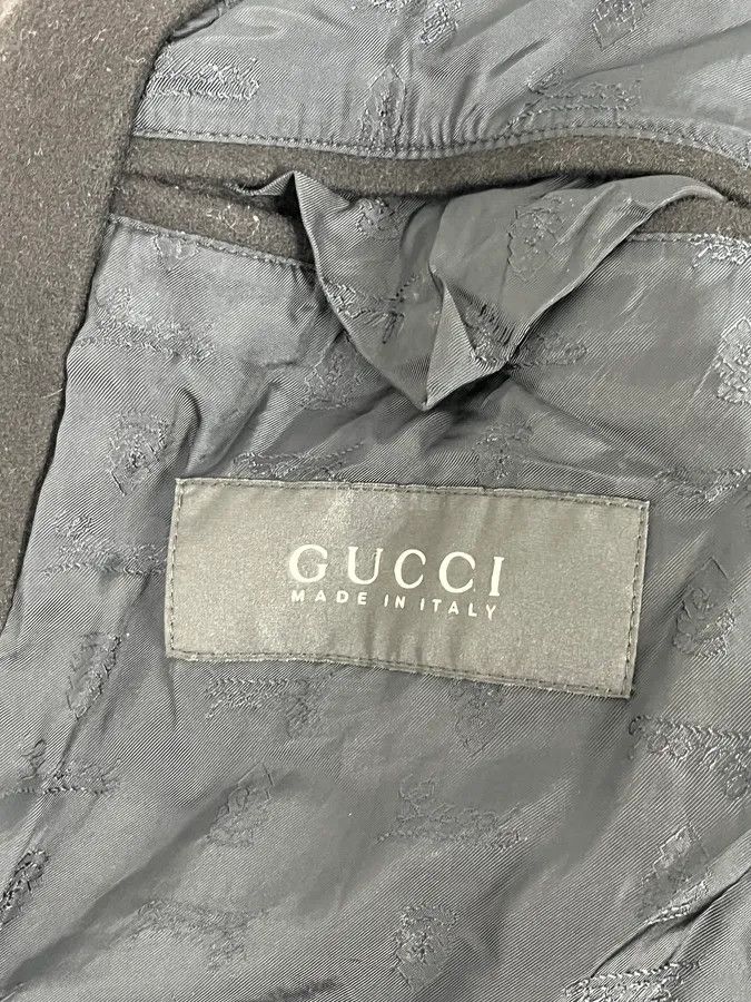 Gucci AW2008 Gucci Black Wool Buttoned Premium Jacket by Frida Giannini Size US M / EU 48-50 / 2 - 13 Thumbnail