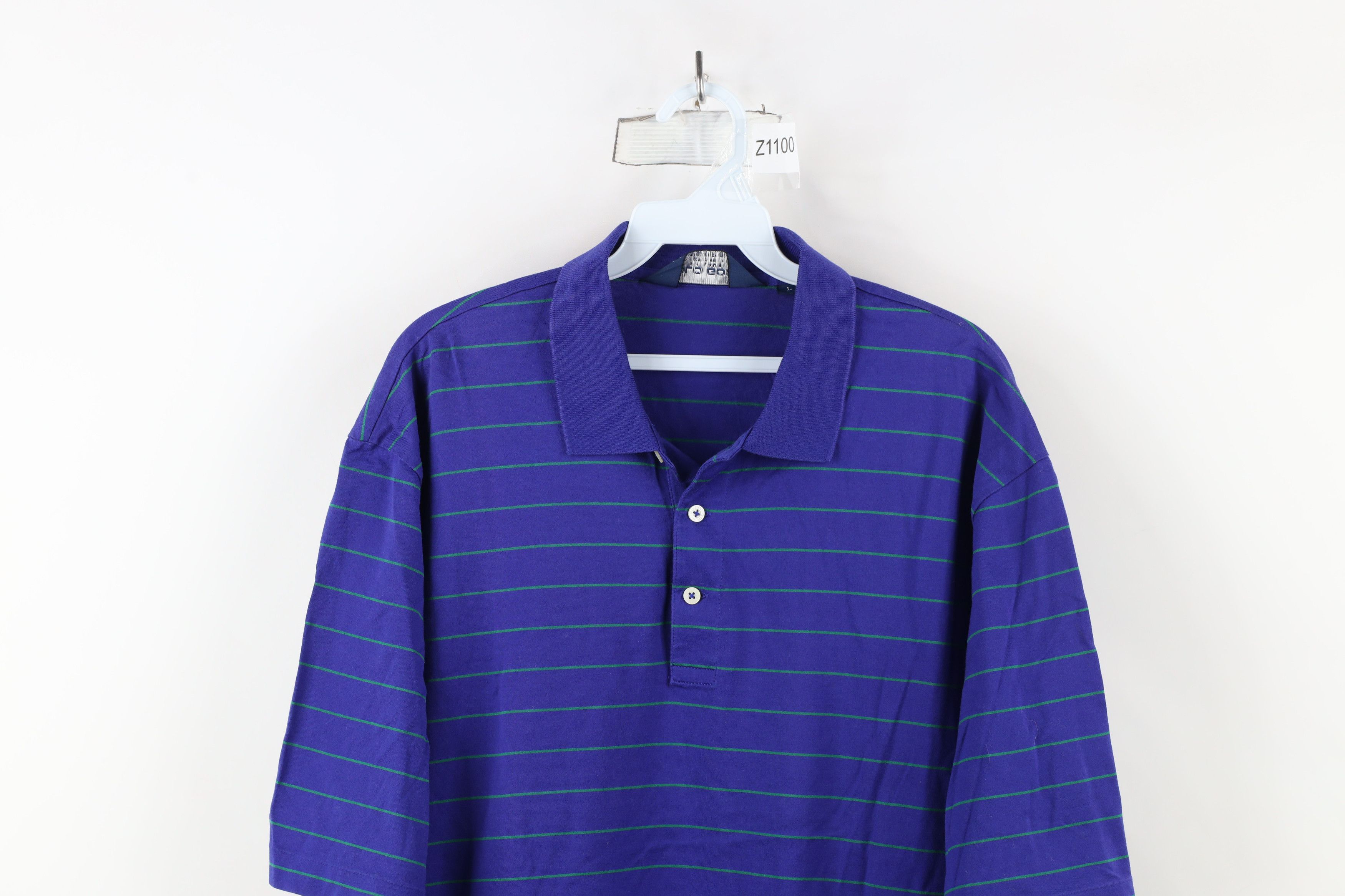 Ralph Lauren × Vintage Vintage Polo Golf Ralph Lauren Cotton Striped Polo Shirt Size US L / EU 52-54 / 3 - 2 Thumbnail