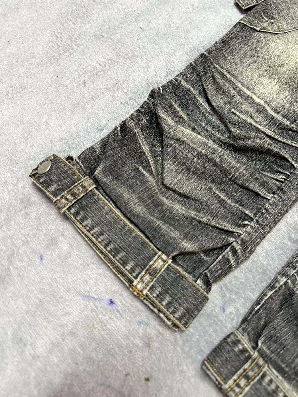 Hysteric Glamour × Japanese Brand Blue Jam Japan Bondage Claw Mark Jeans Short Size 27" / US 4 / IT 40 - 7 Thumbnail