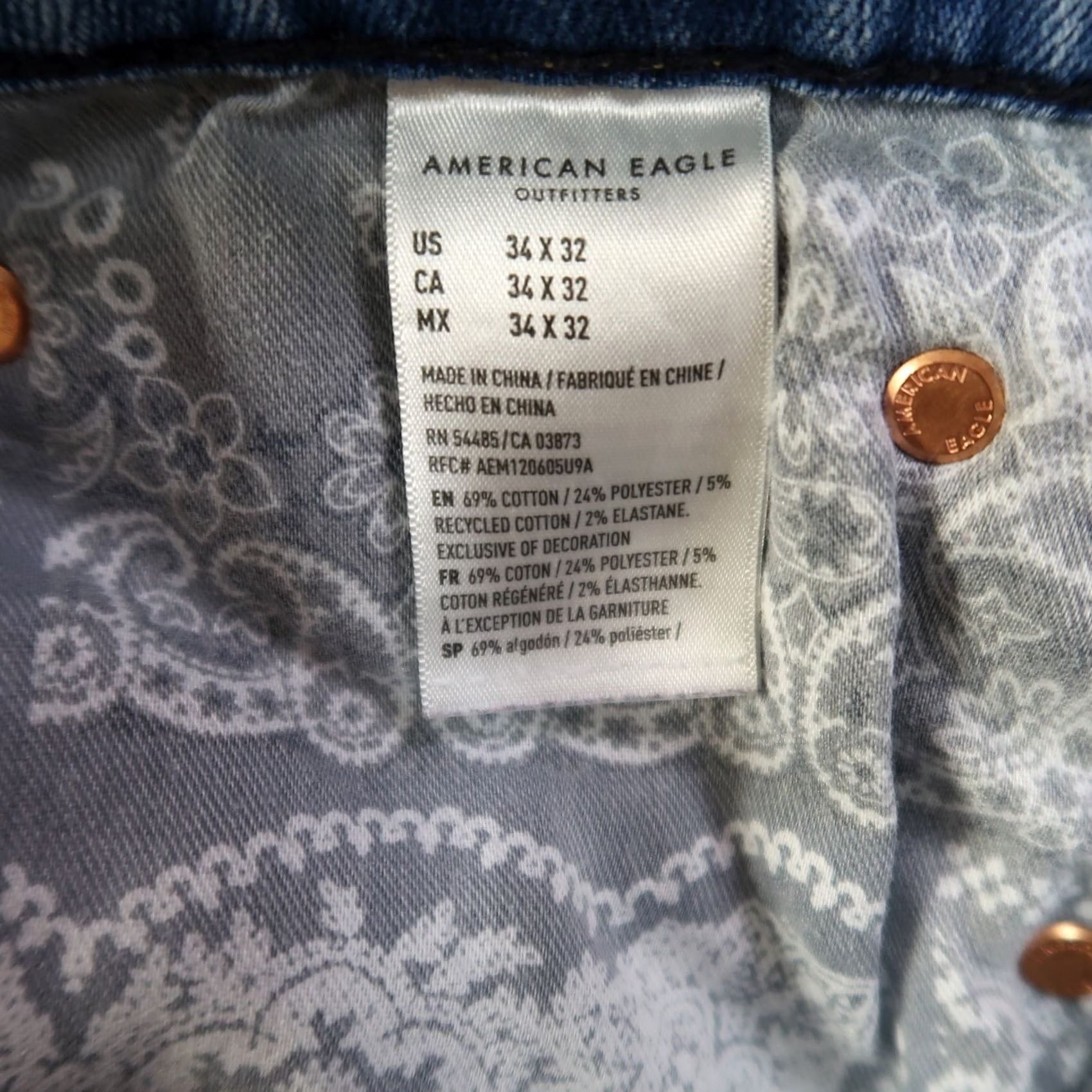 American Eagle Outfitters American Eagle Outfitters Jeans Men’s 34x32 Airflex Denim Stretch Skinny 5-Pocket Blue Slim Regular Size 34 Size US 34 / EU 50 - 6 Thumbnail