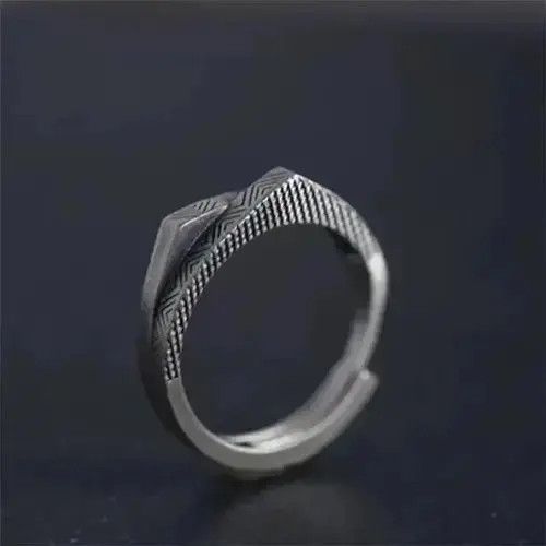 Other Vintage Double Layered Carved Mountain Opening Ring Size ONE SIZE - 1 Thumbnail