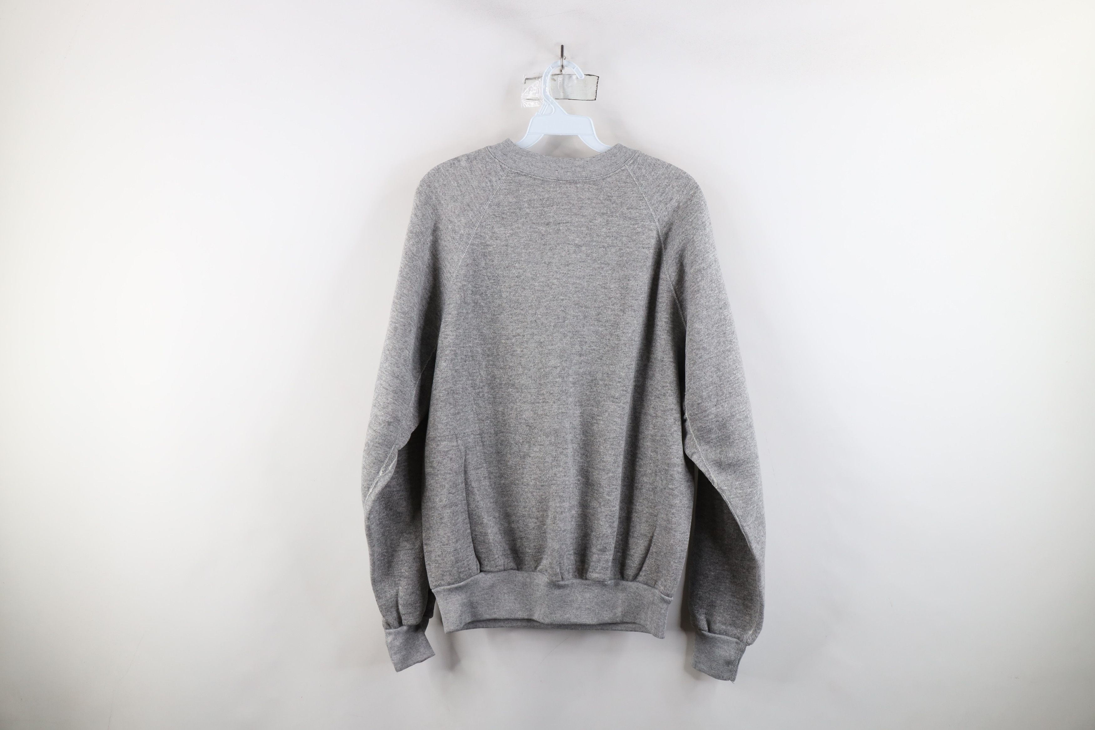 Vintage Vintage 70s Streetwear Triblend Sweatshirt Heather Gray USA Size US L / EU 52-54 / 3 - 10 Thumbnail
