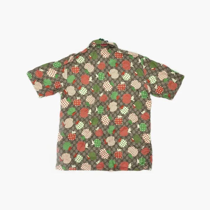 Gucci Gucci Gucci FW21 Heart Apple Print Short Sleeve Shirt -250 Size US M / EU 48-50 / 2 - 3 Thumbnail