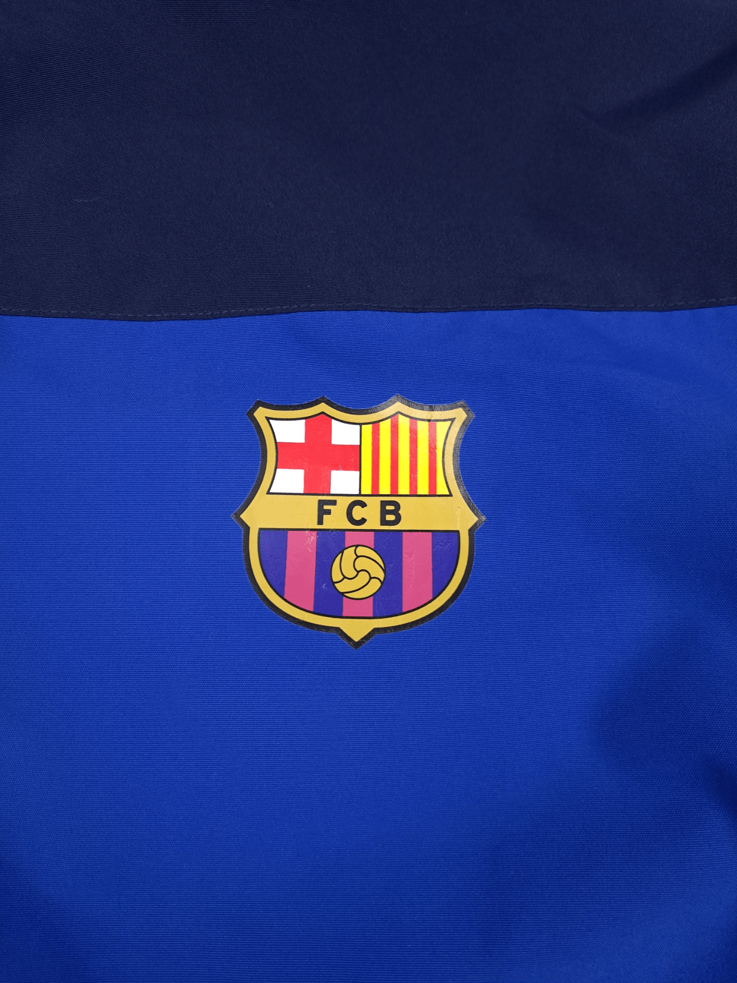 Other 💎 FC Barcelona Logo Drill Light Navy Blue Zip Jacket Size US XL / EU 56 / 4 - 3 Thumbnail