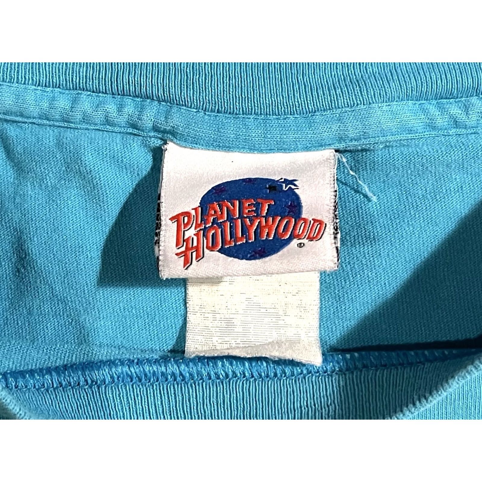 Planet Hollywood VINTAGE Planet Hollywood Inner City Shirts Men XL Blue Arnold Schwarzenegger 1991 90s City Retro Graphic Print Logo T-Shirt Mens XL Blue Size US XL / EU 56 / 4 - 6 Thumbnail