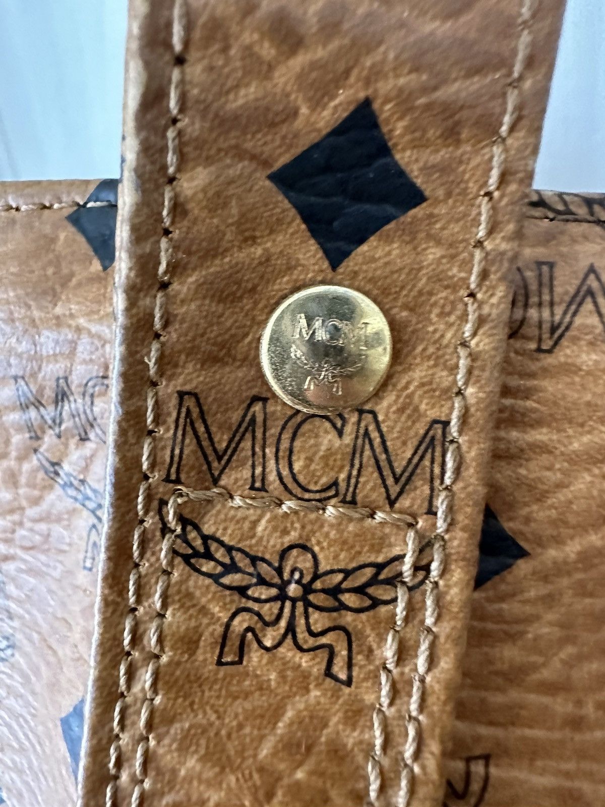MCM Vintage 90s MCM Monogram Shoulder Bag Size ONE SIZE - 5 Thumbnail