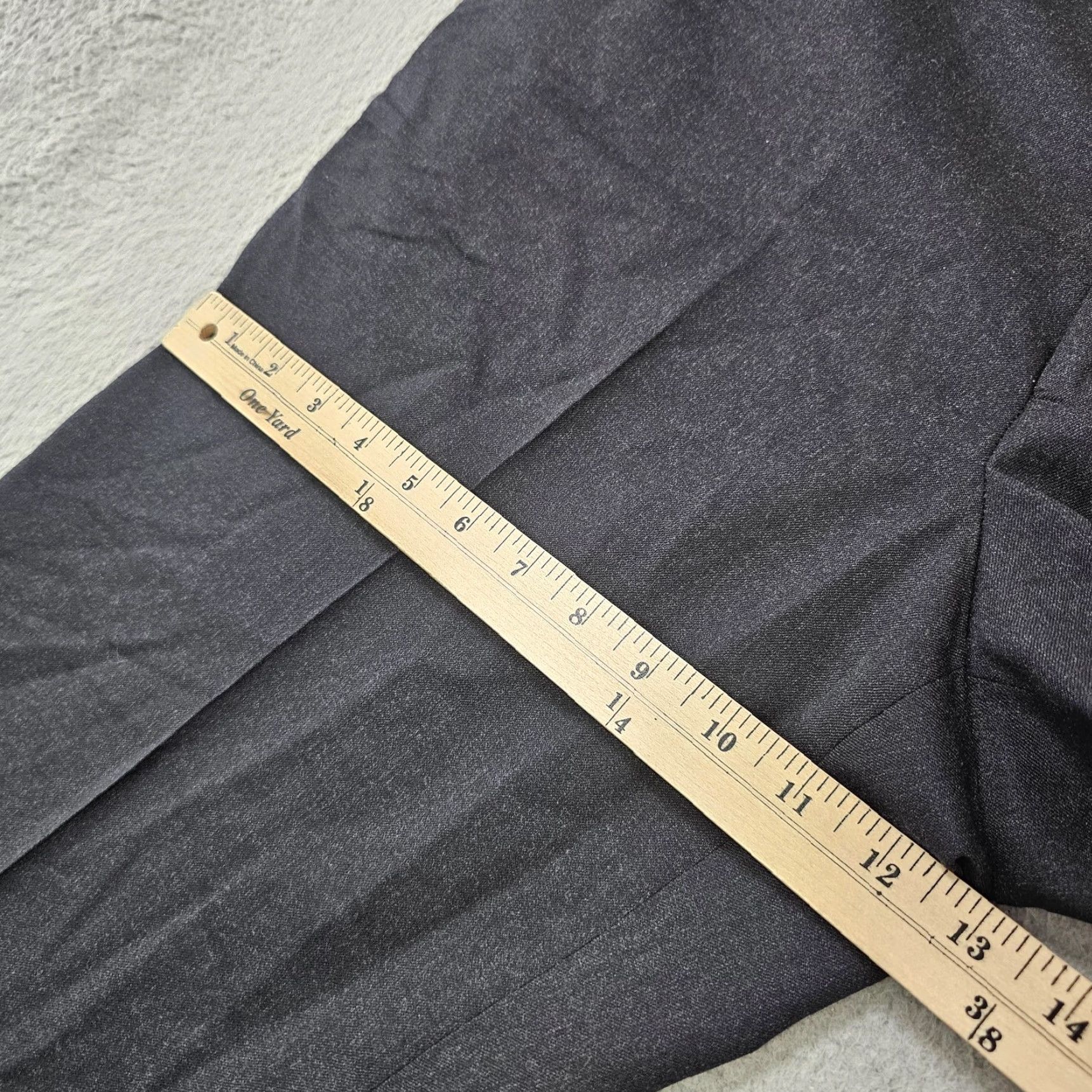Brooks Brothers Brooks Dress Pants Mens 36x27 Gray Wool Stretch Flat Front Trousers Canada Business Formal Workwear Size US 36 / EU 52 - 5 Thumbnail