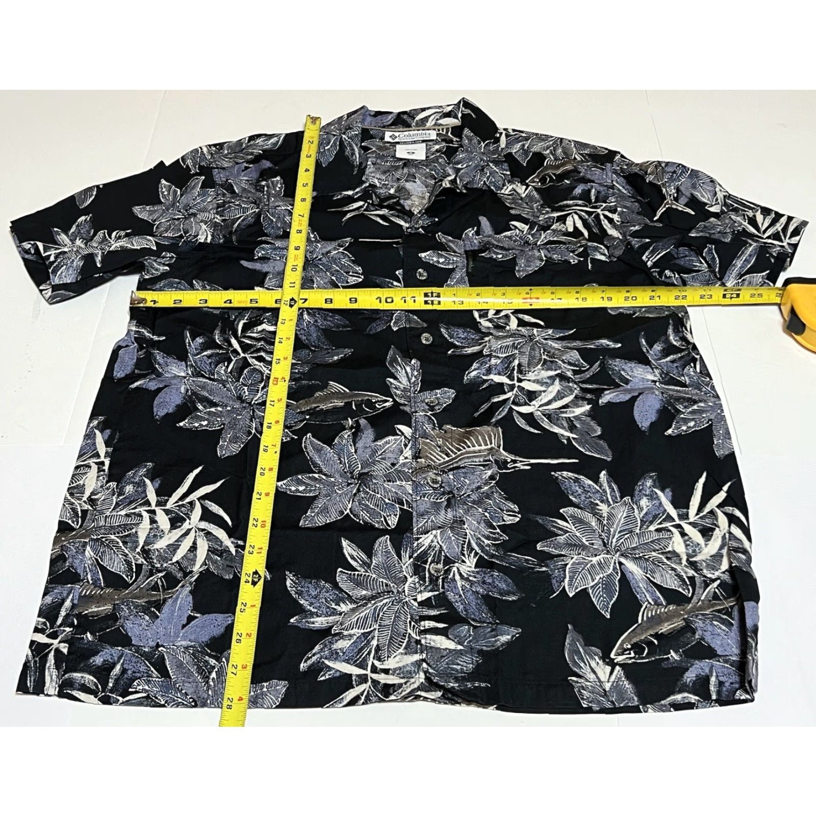 Gloverall Columbia Shirt Mens M Button Up Floral Fish Print Casual Size US M / EU 48-50 / 2 - 4 Thumbnail