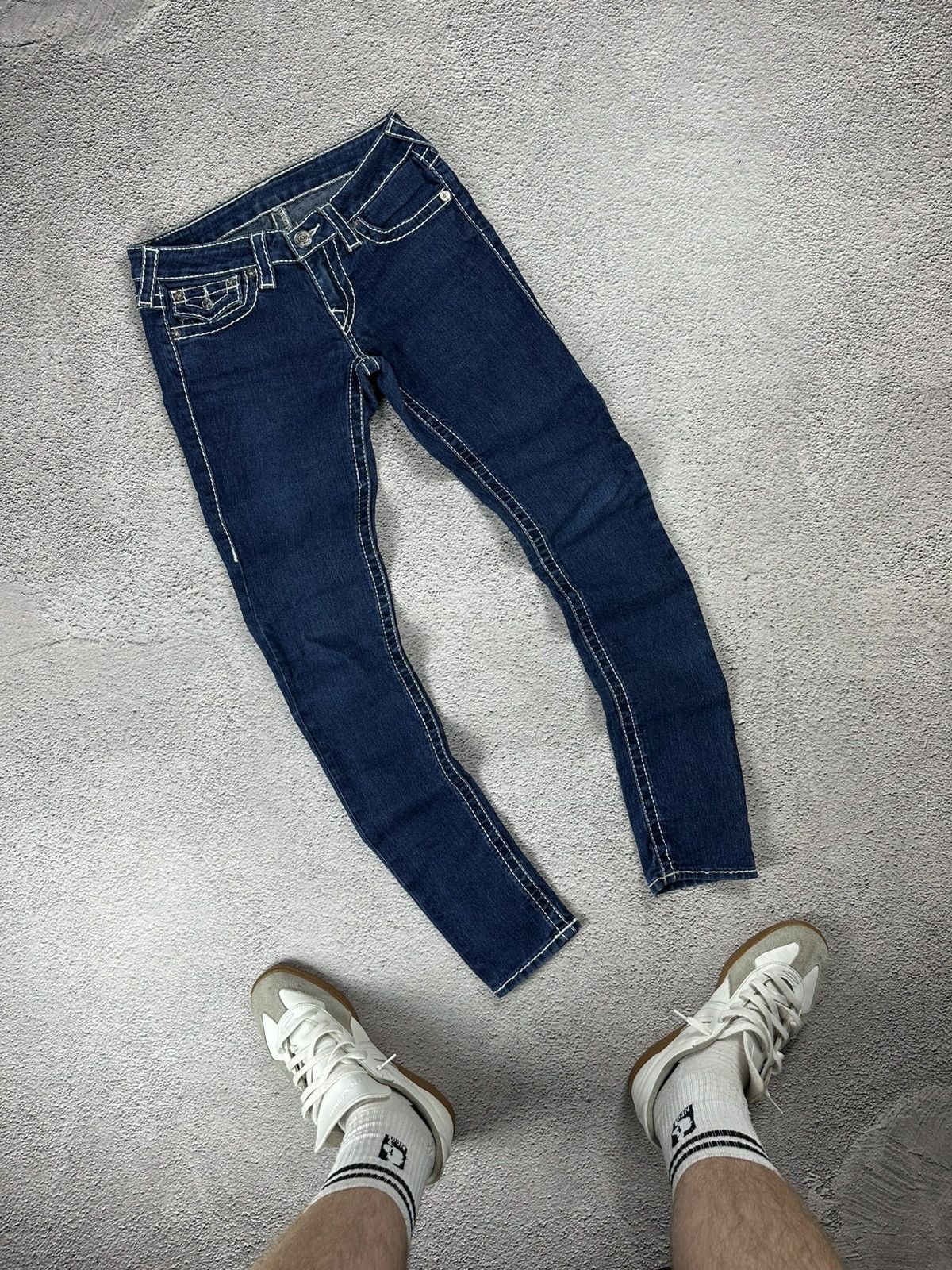 True Religion True Religion Skinny Denim Jeans Old Money Style Y2K Size 30" / US 8 / IT 44 - 2 Thumbnail
