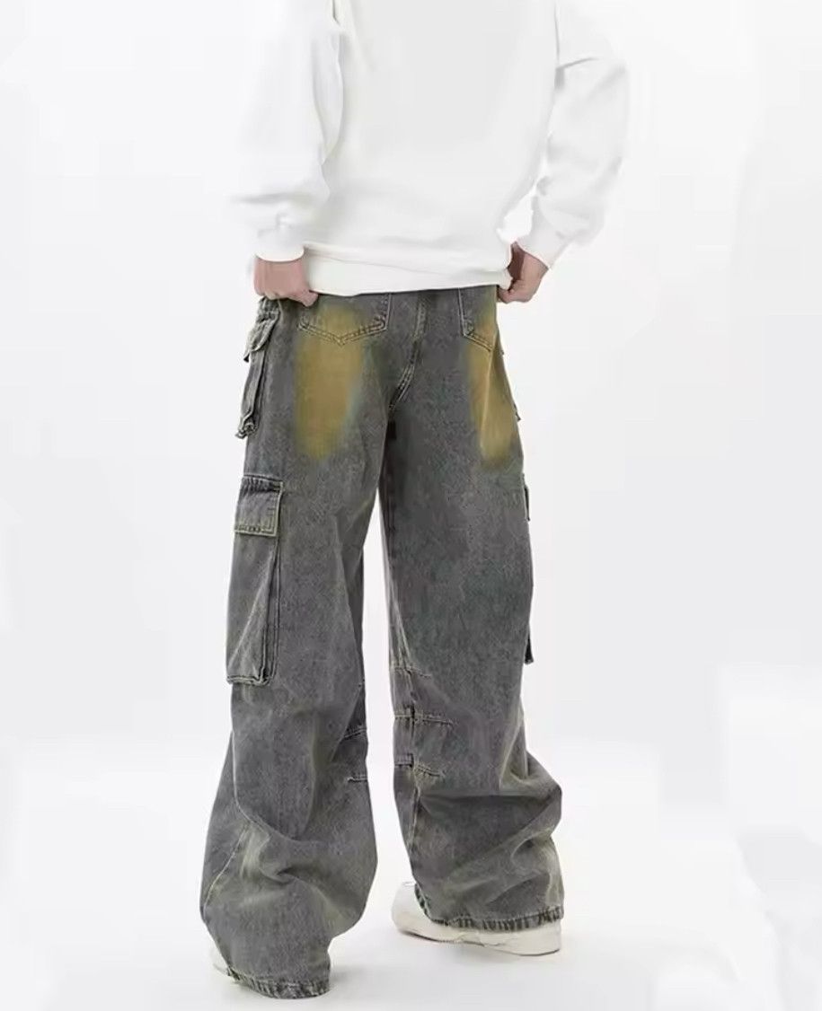 Japanese Brand × Jean Y2k Men Cargo Jeans Streetwear Size US 30 / EU 46 - 3 Thumbnail