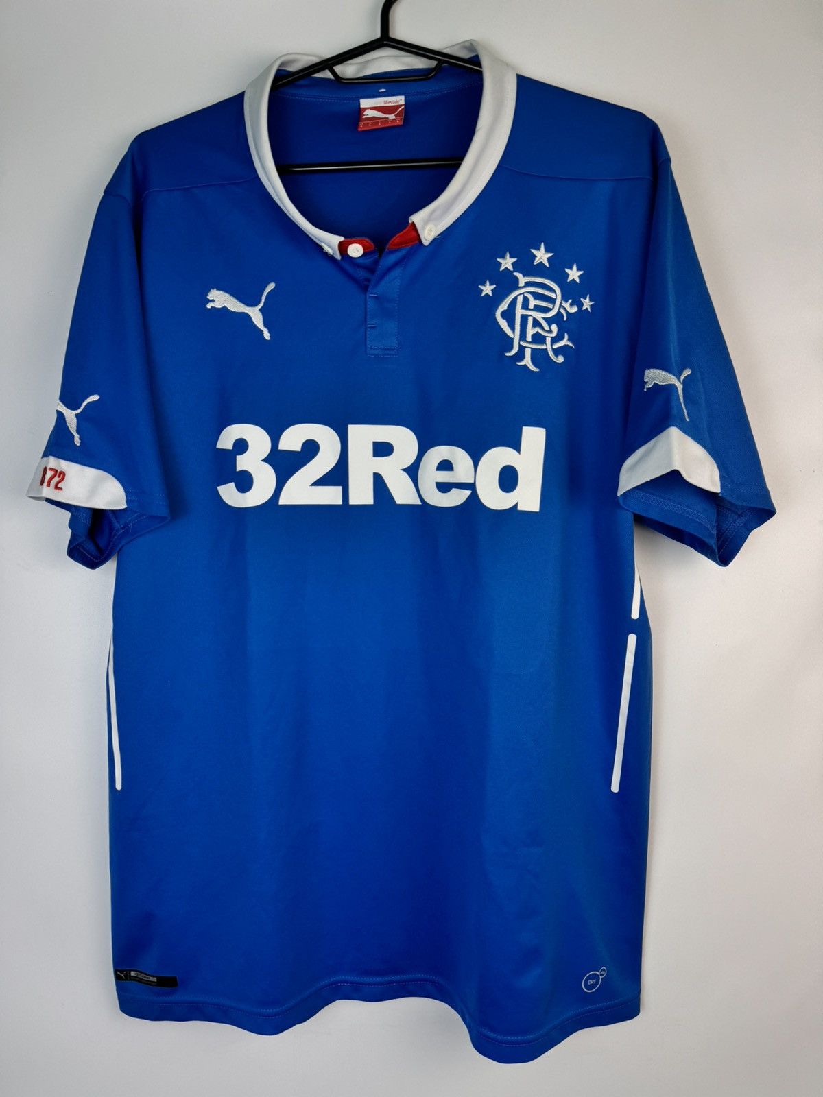 Puma 2014-15 Rangers Puma Home Shirt L Authentic rare shirt Size US L / EU 52-54 / 3 - 1 Thumbnail