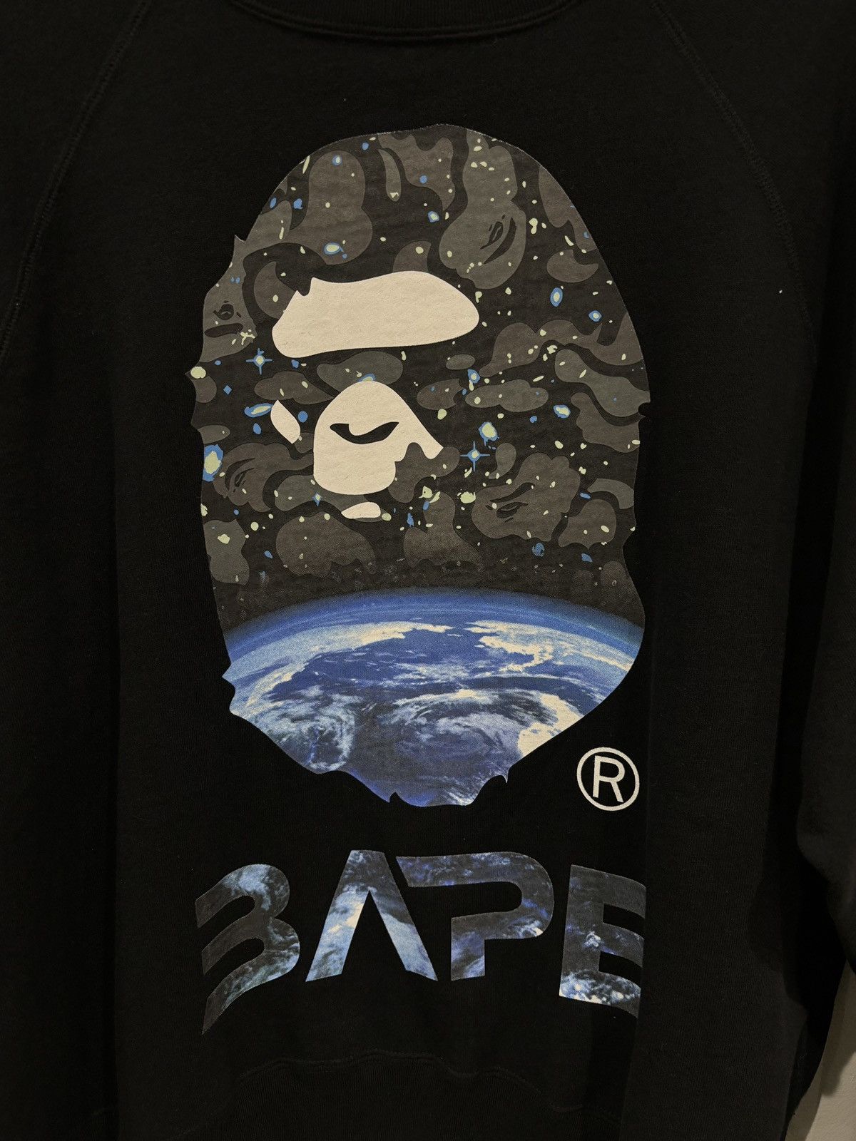 Bape Bape Space Camo Crewneck Black Size: S Size US S / EU 44-46 / 1 - 3 Thumbnail