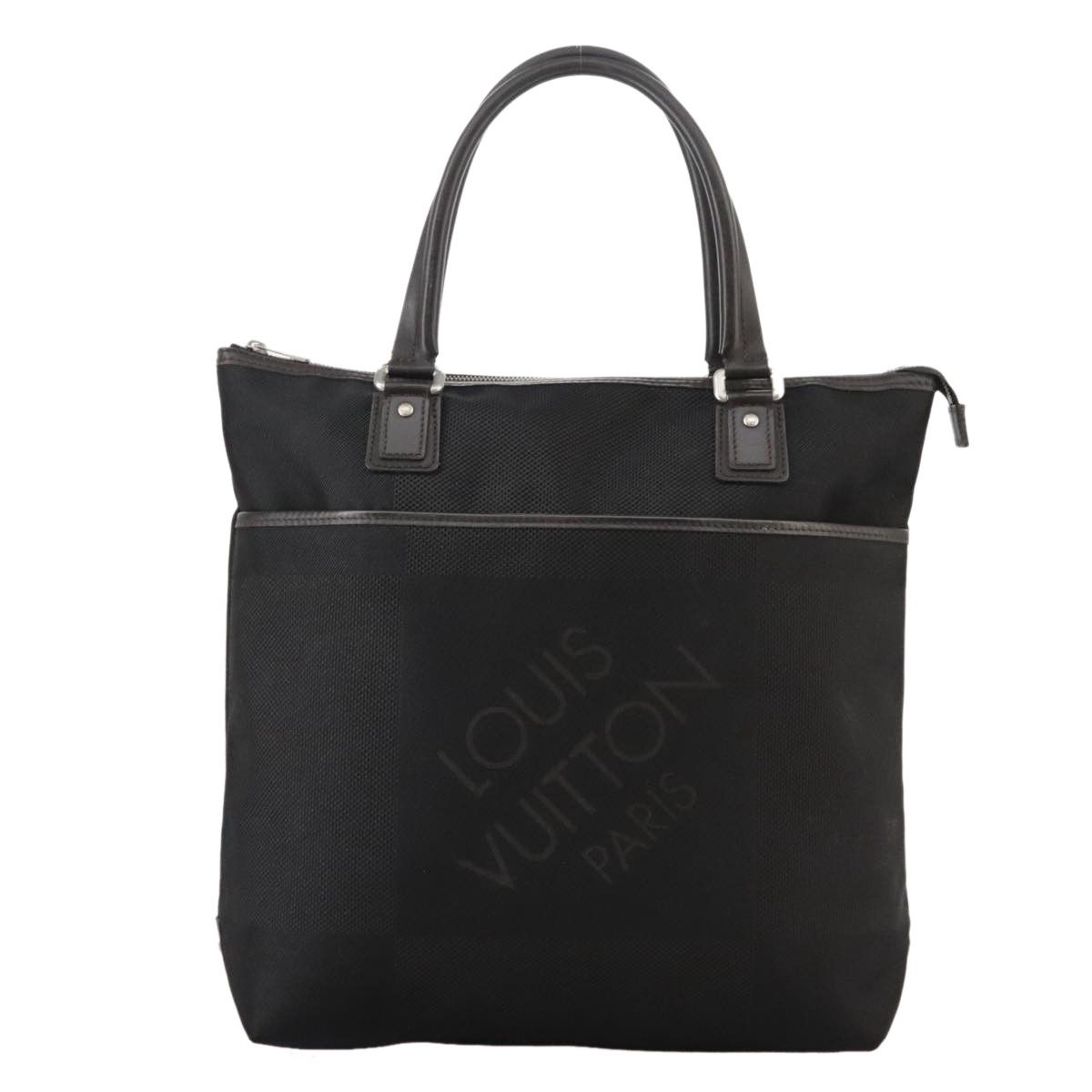 Louis Vuitton Shopping Black Canvas Tote Bag (Pre-Owned) Size ONE SIZE - 1 Thumbnail