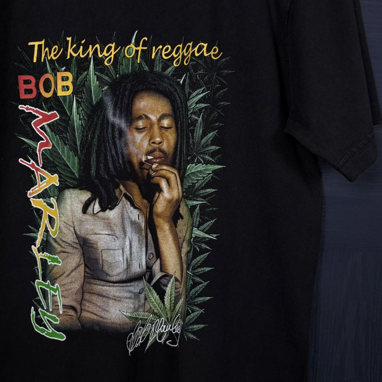 Band Tees × Vintage 🇯🇲BOB MARLEY King of Reggae T Size US L / EU 52-54 / 3 - 2 Thumbnail