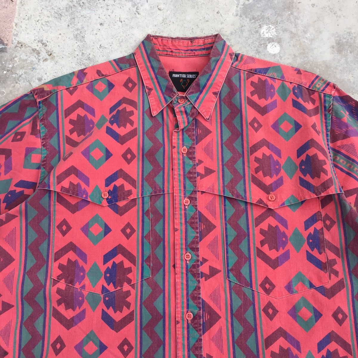 Western Mountaineering Vintage Frontier Series Heavy Cotton Western Shirt Size US L / EU 52-54 / 3 - 6 Thumbnail
