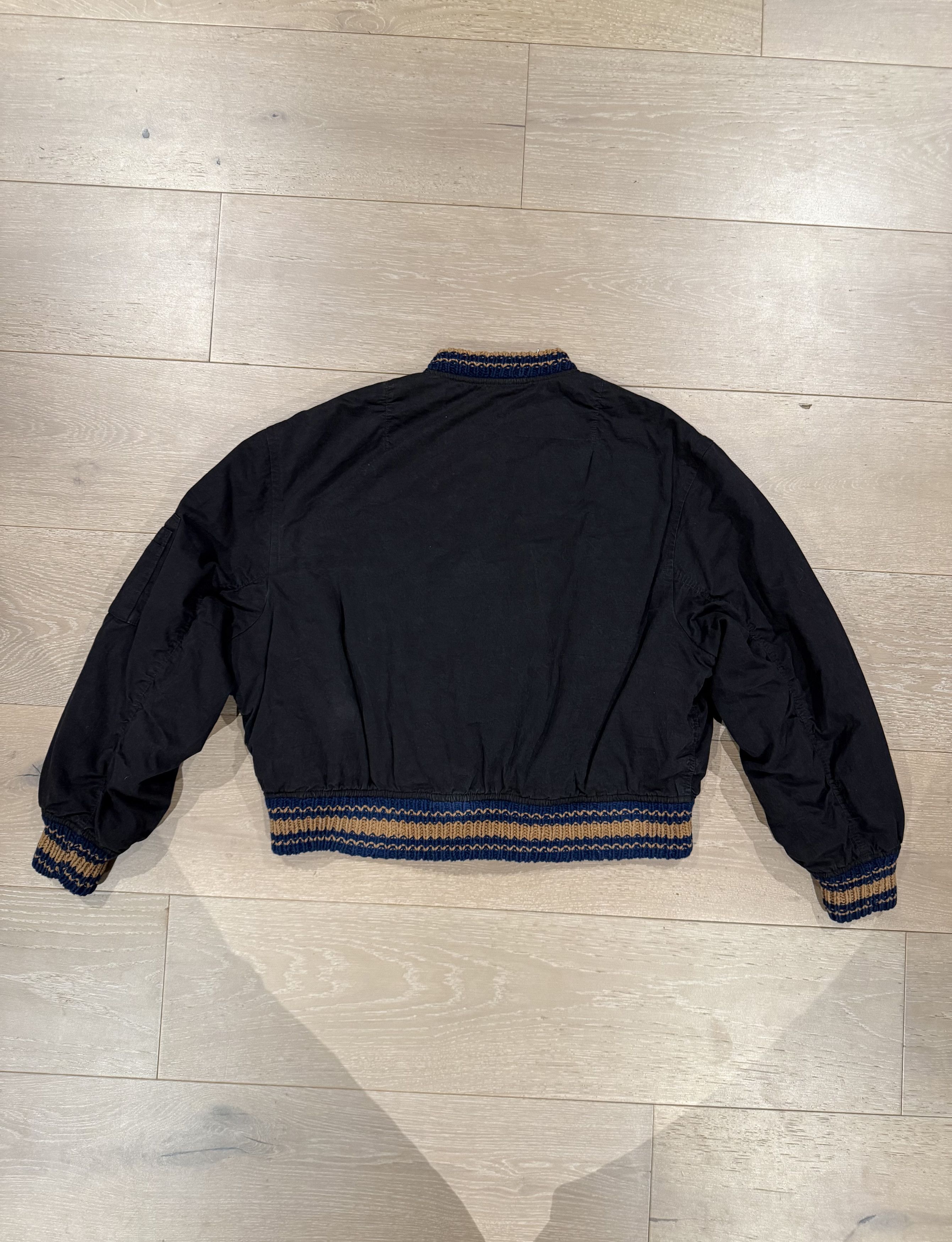 Story Mfg. 💚 Story Mfg. Handmade Seed Bomber Black Wonky-Wear Medium Size US M / EU 48-50 / 2 - 10 Thumbnail
