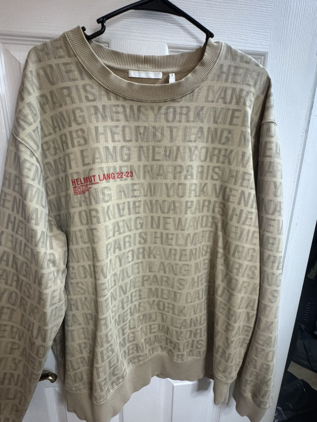 Helmut Lang Helmut Lang 22-23 Allover Print Crewneck Sweatshirt Size US XL / EU 56 / 4 - 3 Thumbnail