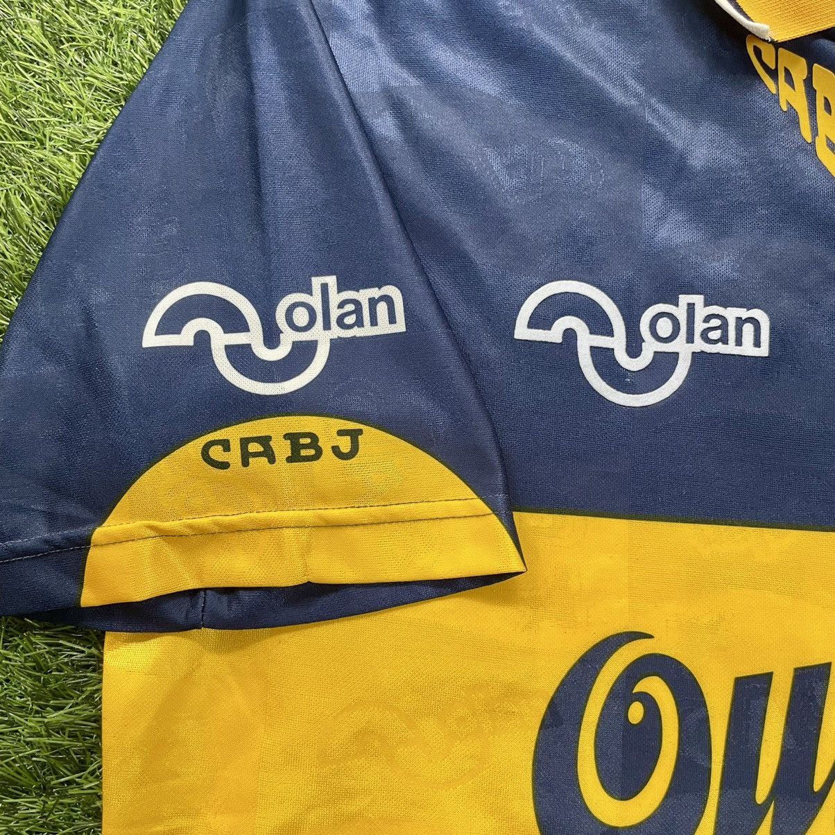 Vintage Boca Junior Home 1996 Maradona Soccer Jersey Vintage Size US L / EU 52-54 / 3 - 5 Thumbnail