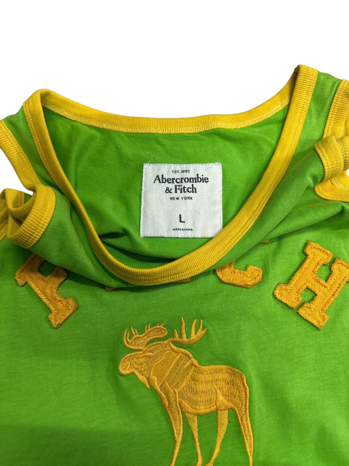 Designer Rasta Style Abecrombie & Fitch Sleeveless Size US M / EU 48-50 / 2 - 5 Thumbnail